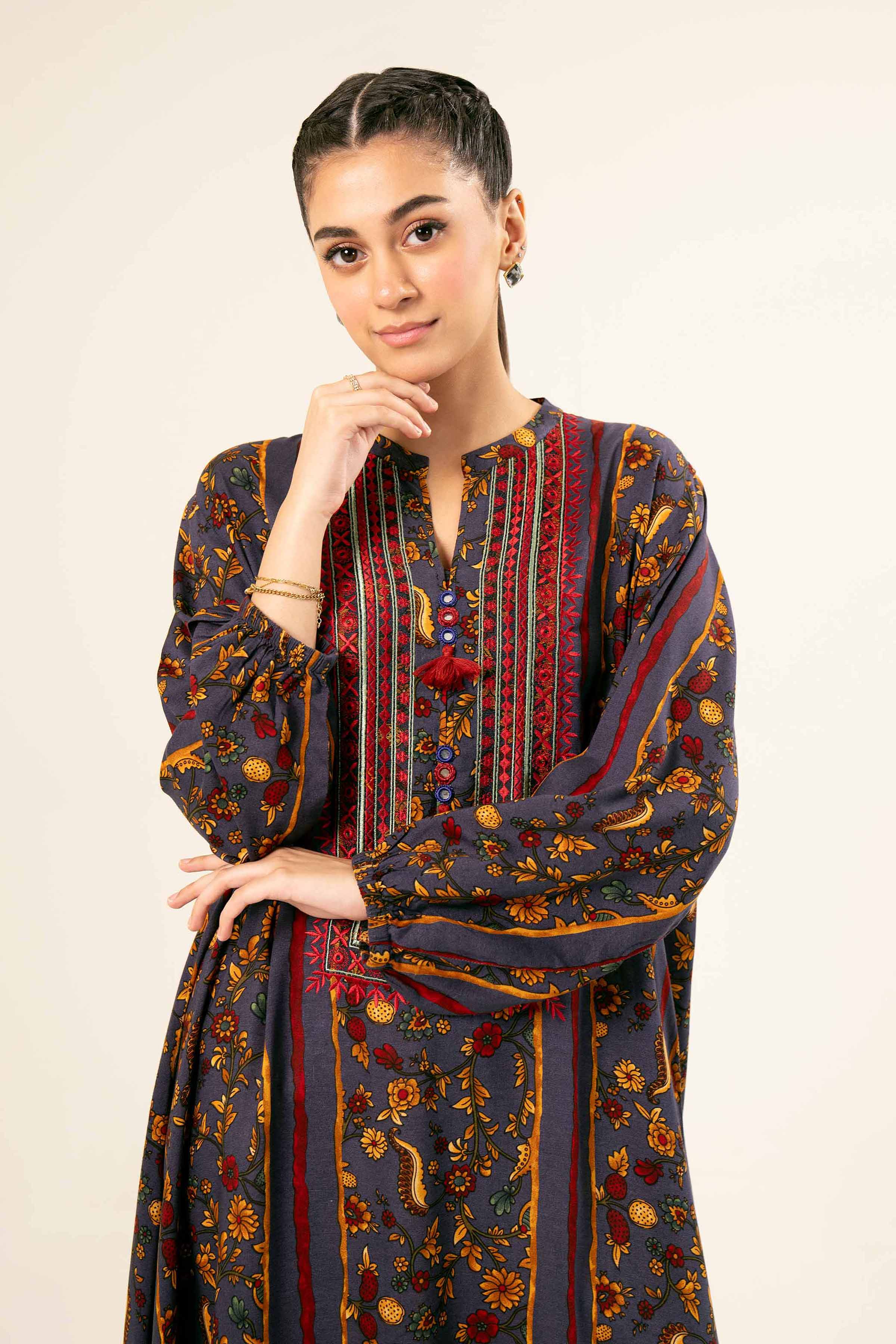 Printed Embroidered Shirt - PW24-333 - Image 2