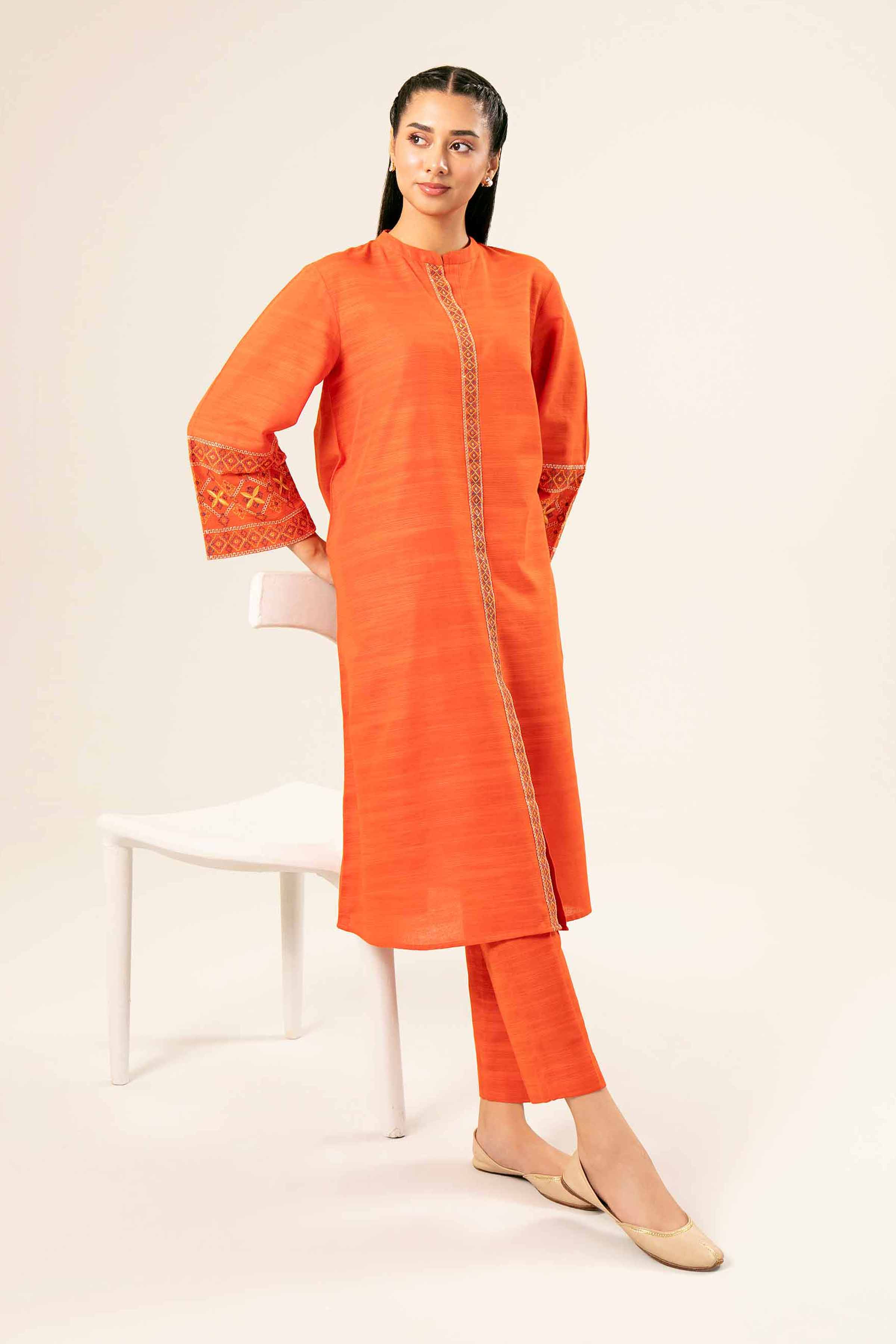 2 Piece - Embroidered Suit - PW24-346 - Image 4