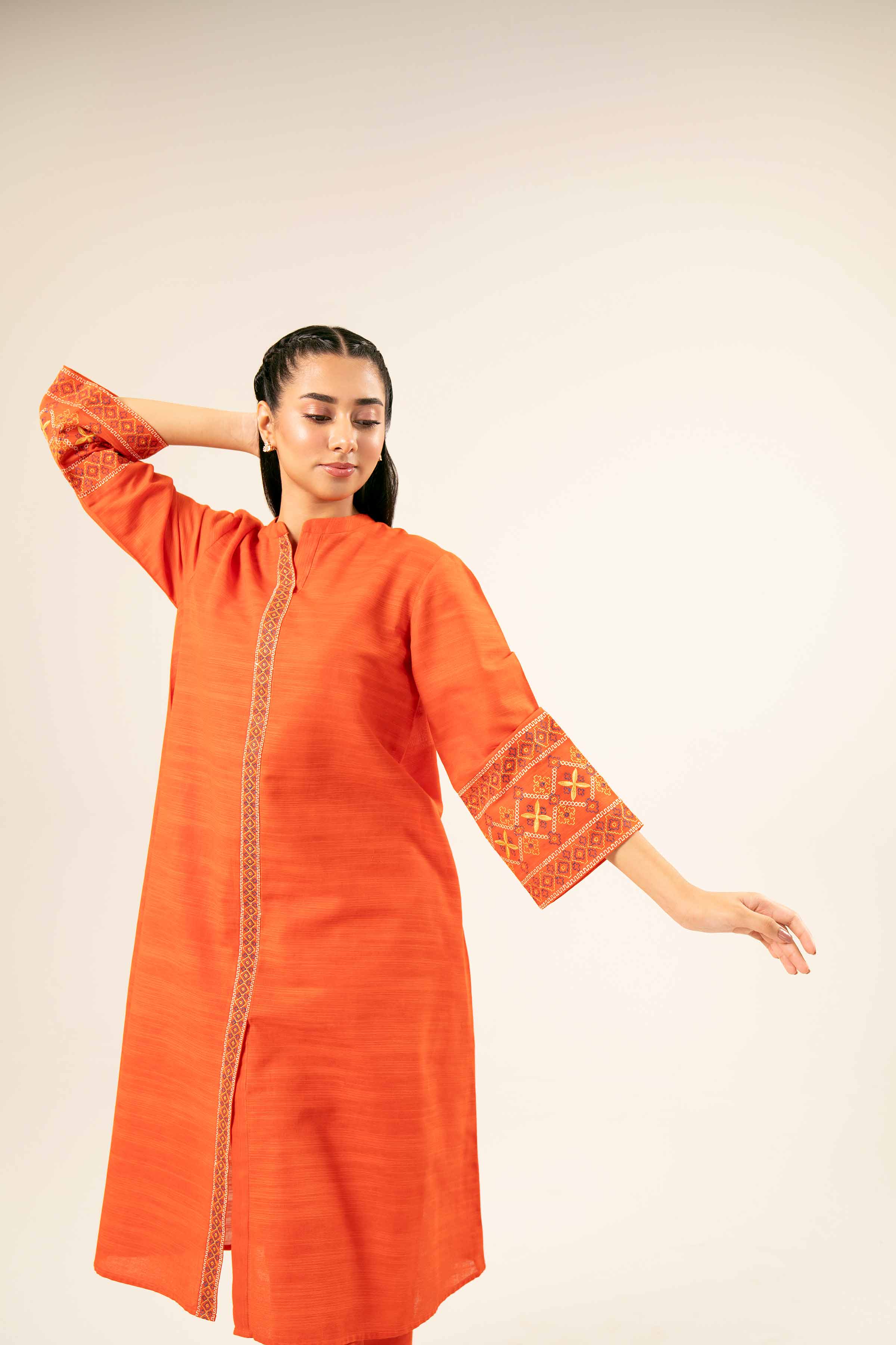 2 Piece - Embroidered Suit - PW24-346 - Image 9