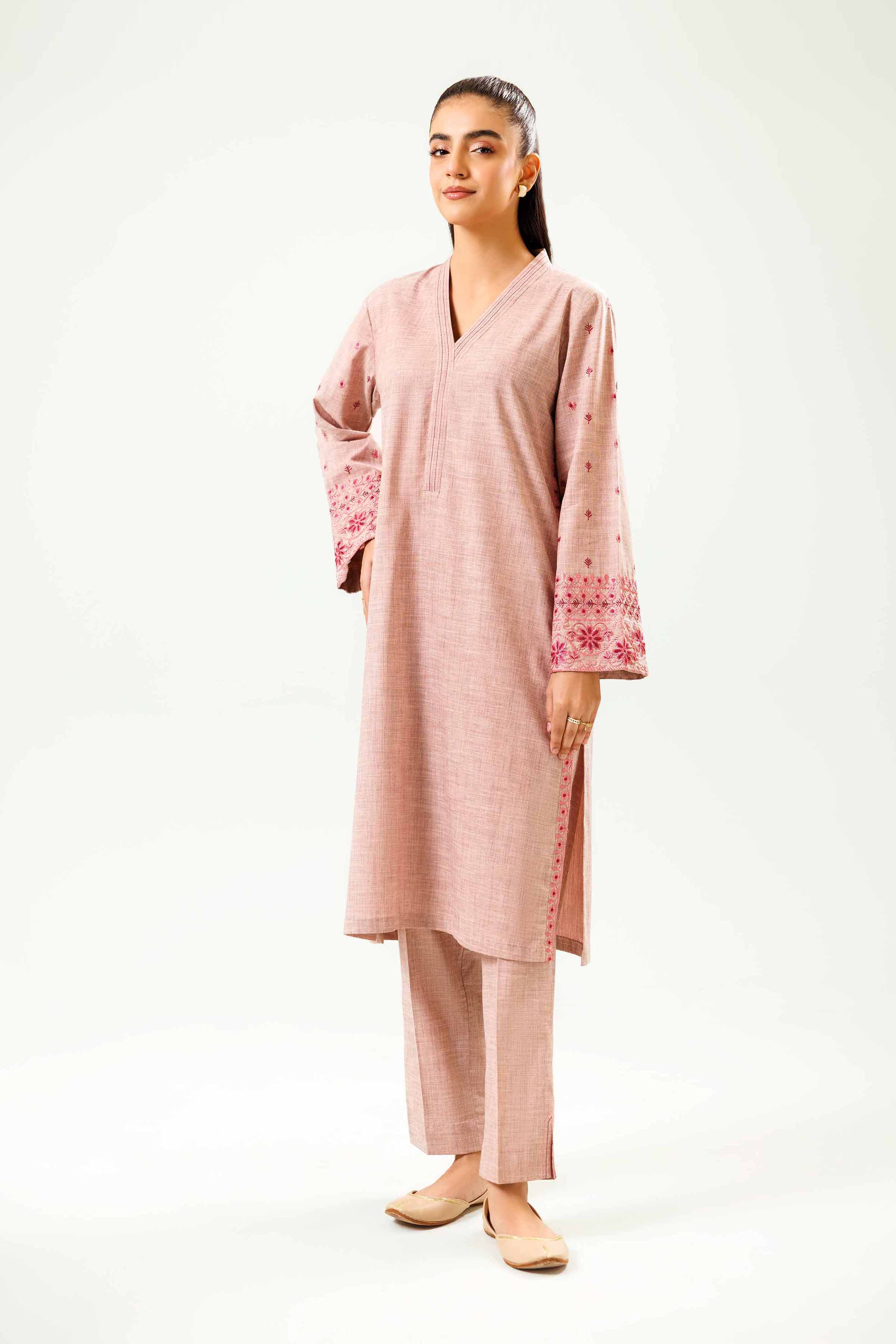 2 Piece - Embroidered Suit - PW24-37 - Image 10