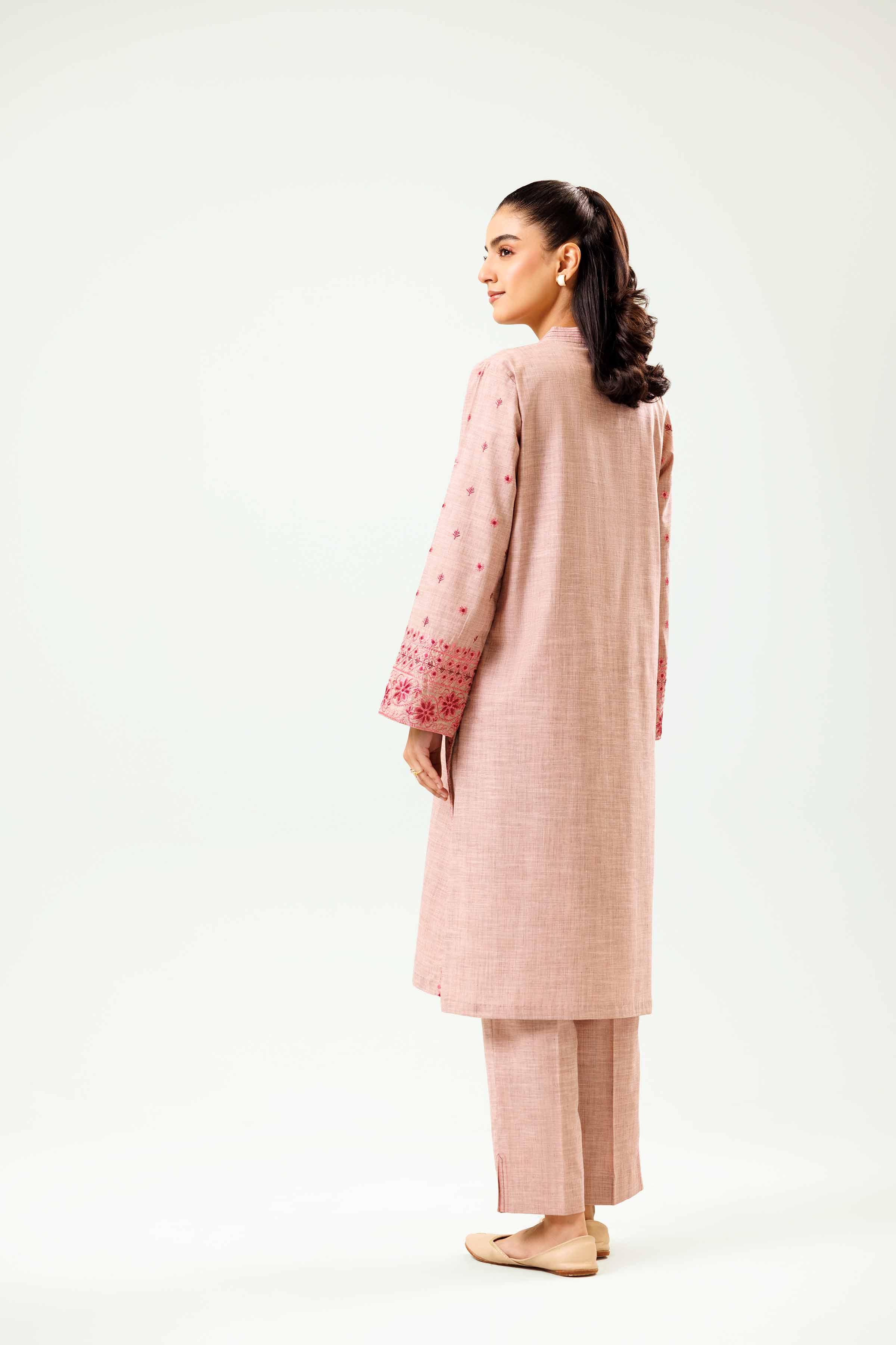 2 Piece - Embroidered Suit - PW24-37 - Image 3