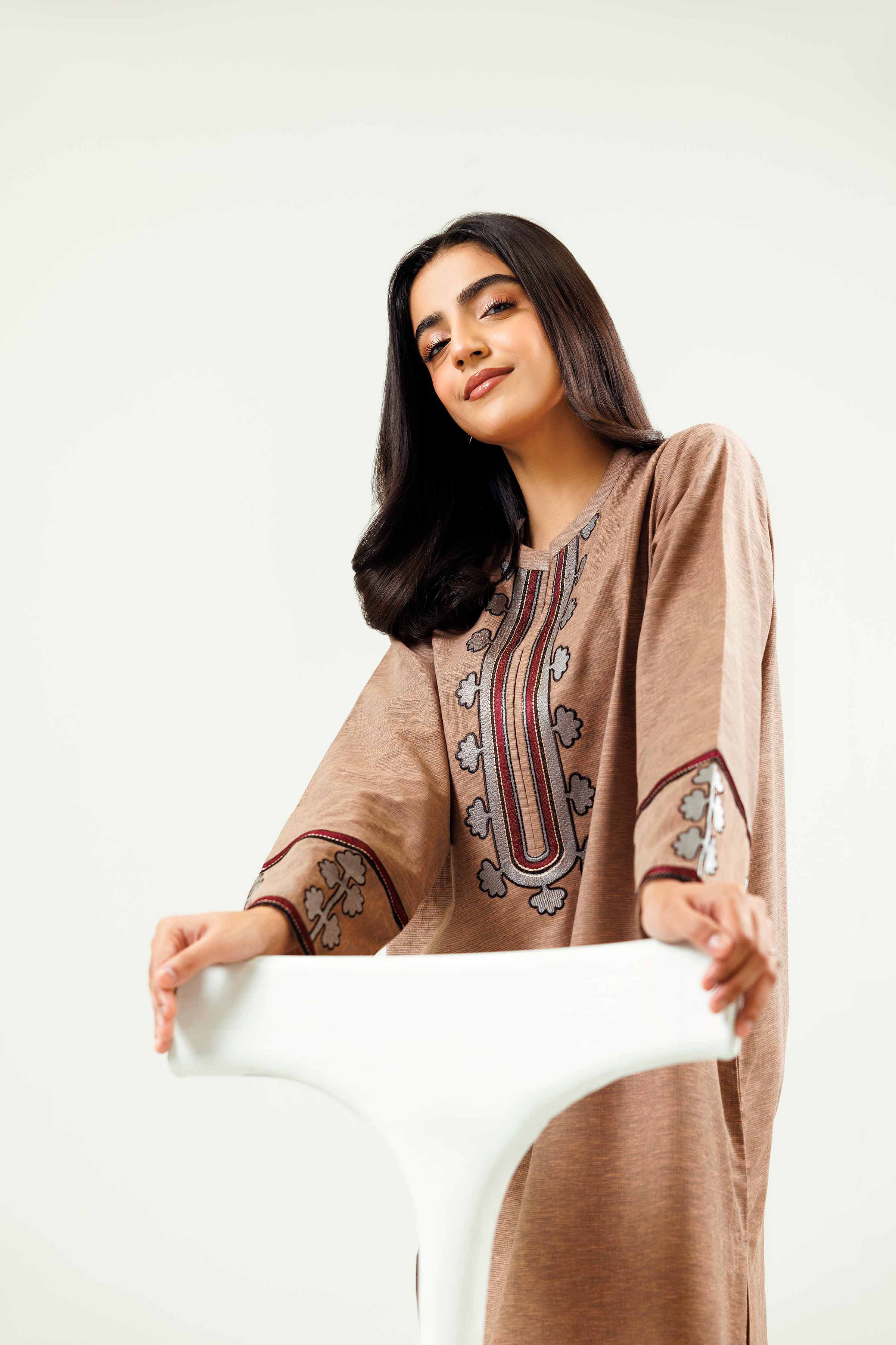 2 Piece - Embroidered Suit - PW24-55 - Image 6
