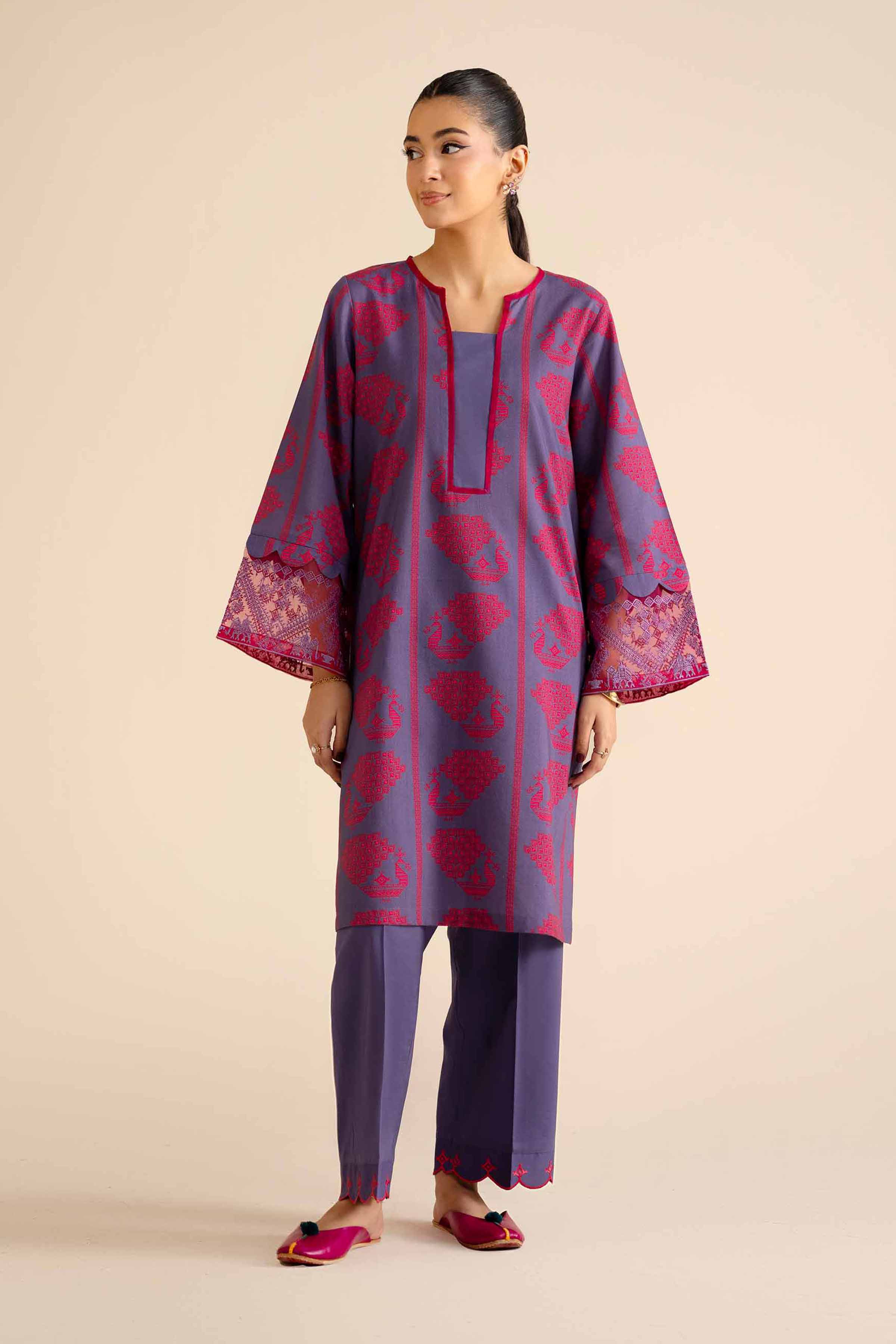 2 Piece - Embroidered Suit - PW25-210