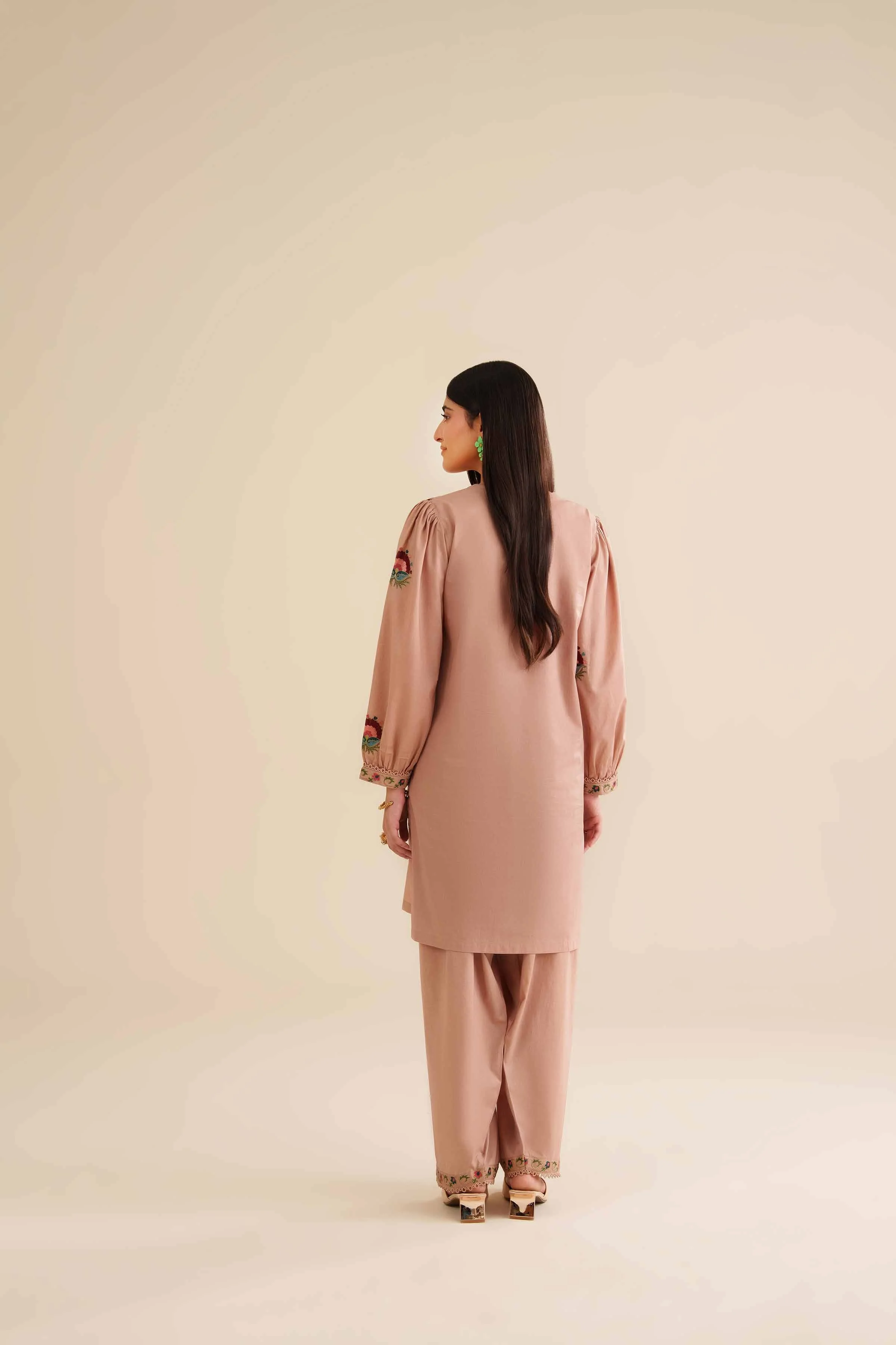 2 Piece - Embroidered Suit - PW25-211 - Image 3