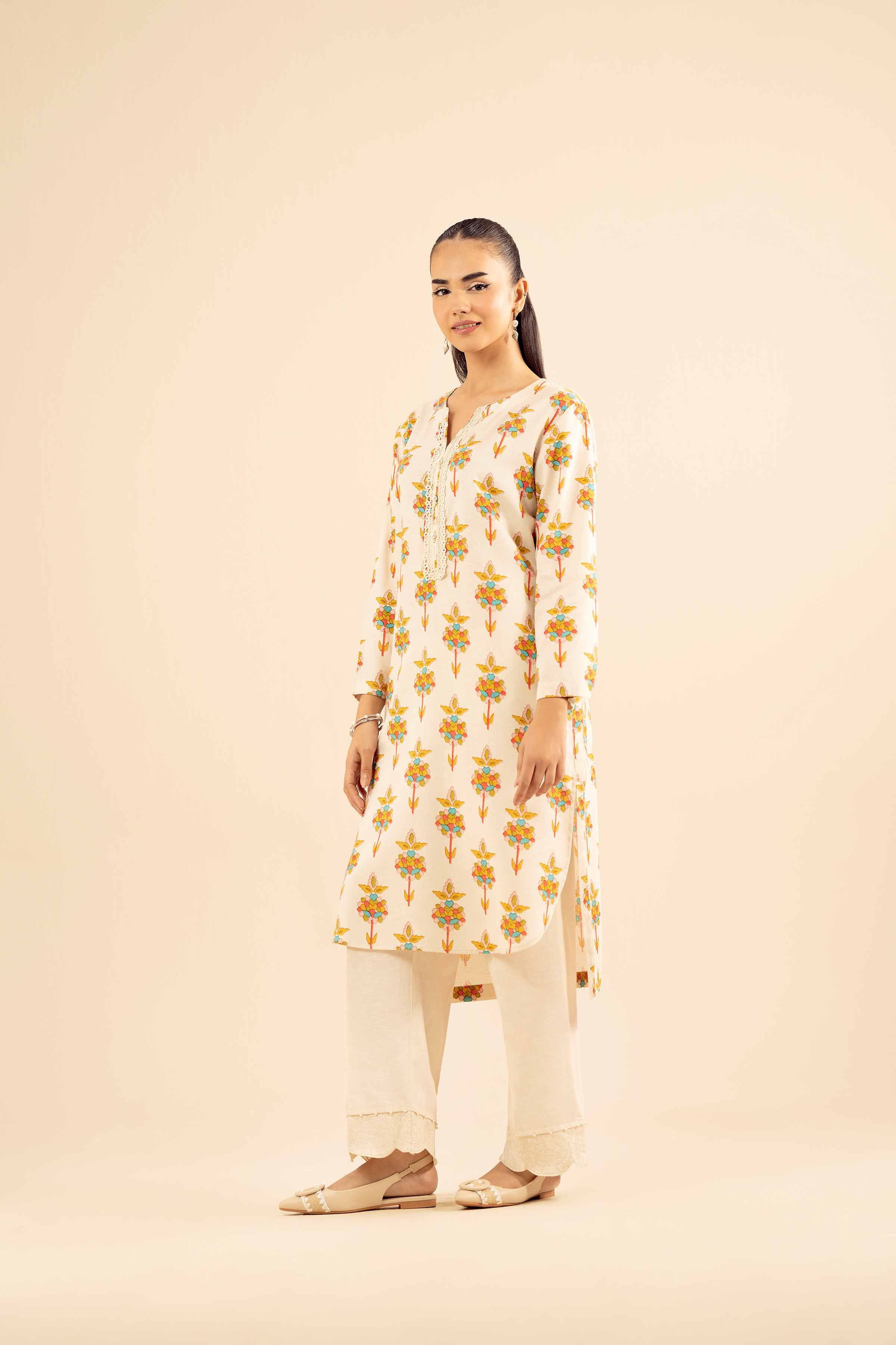 2 Piece - Embroidered Suit - PW25-216 - Image 4