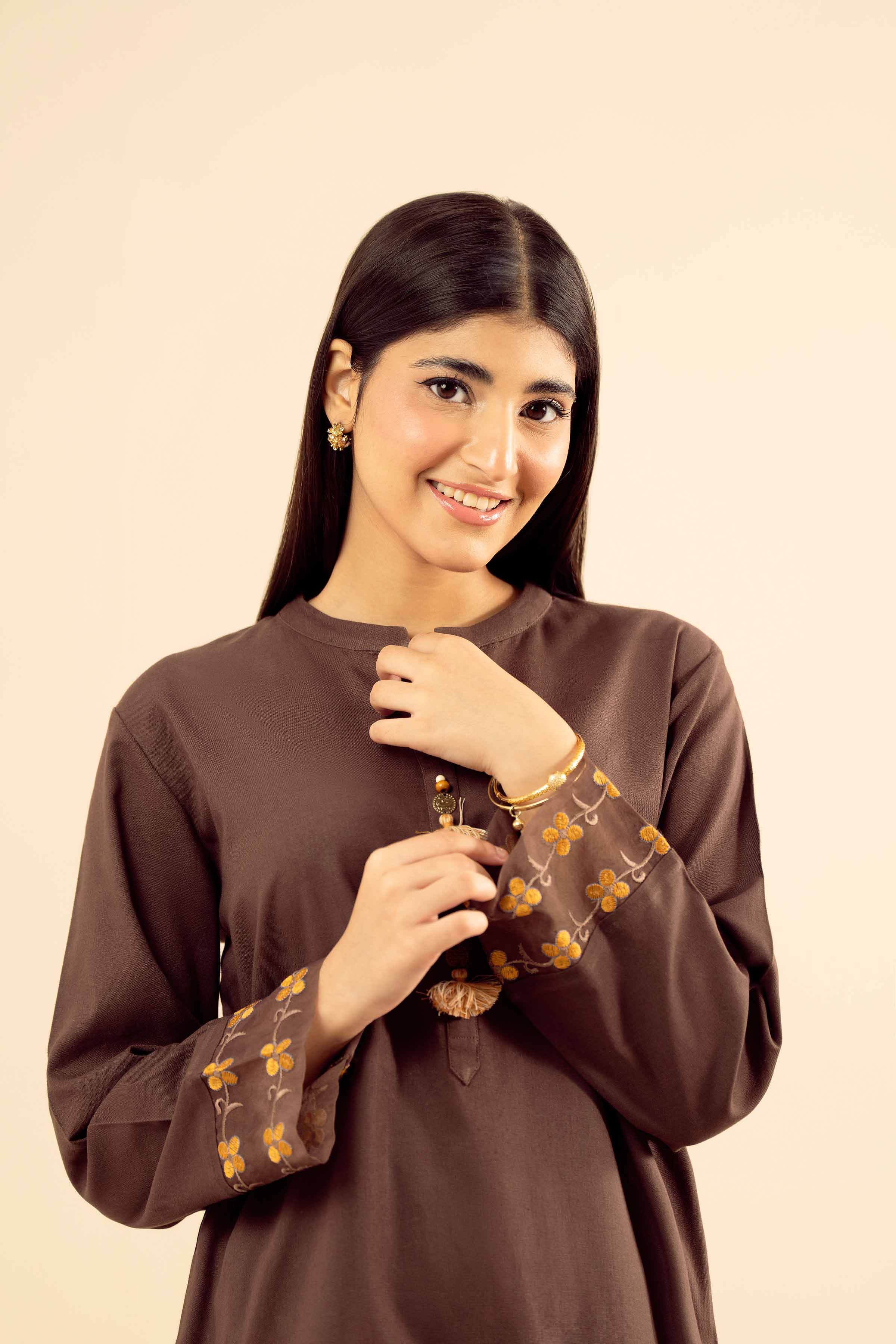 2 Piece - Embroidered Suit - PW25-243 - Image 8