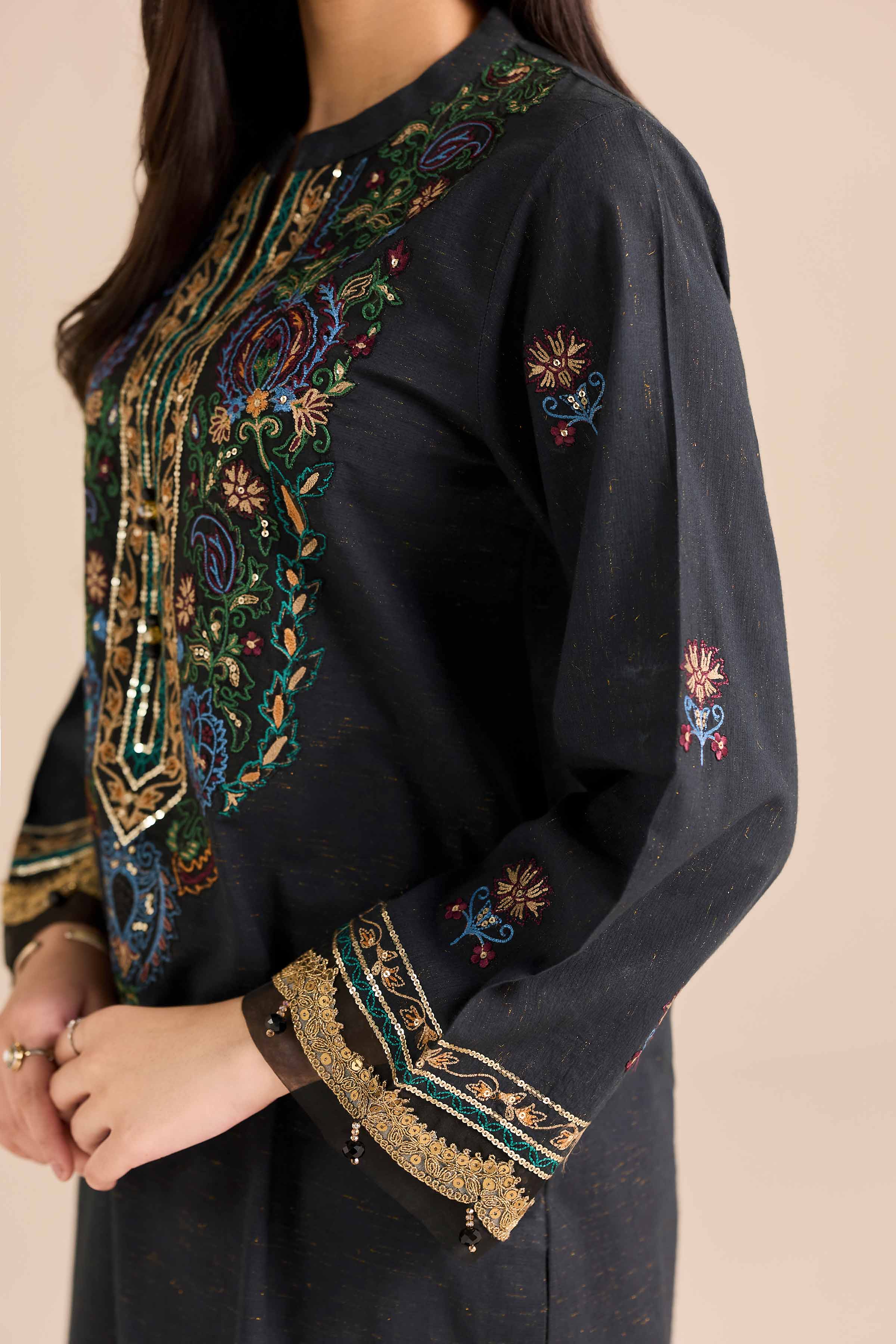3 Piece - Embroidered Suit - PW25-265 - Image 7