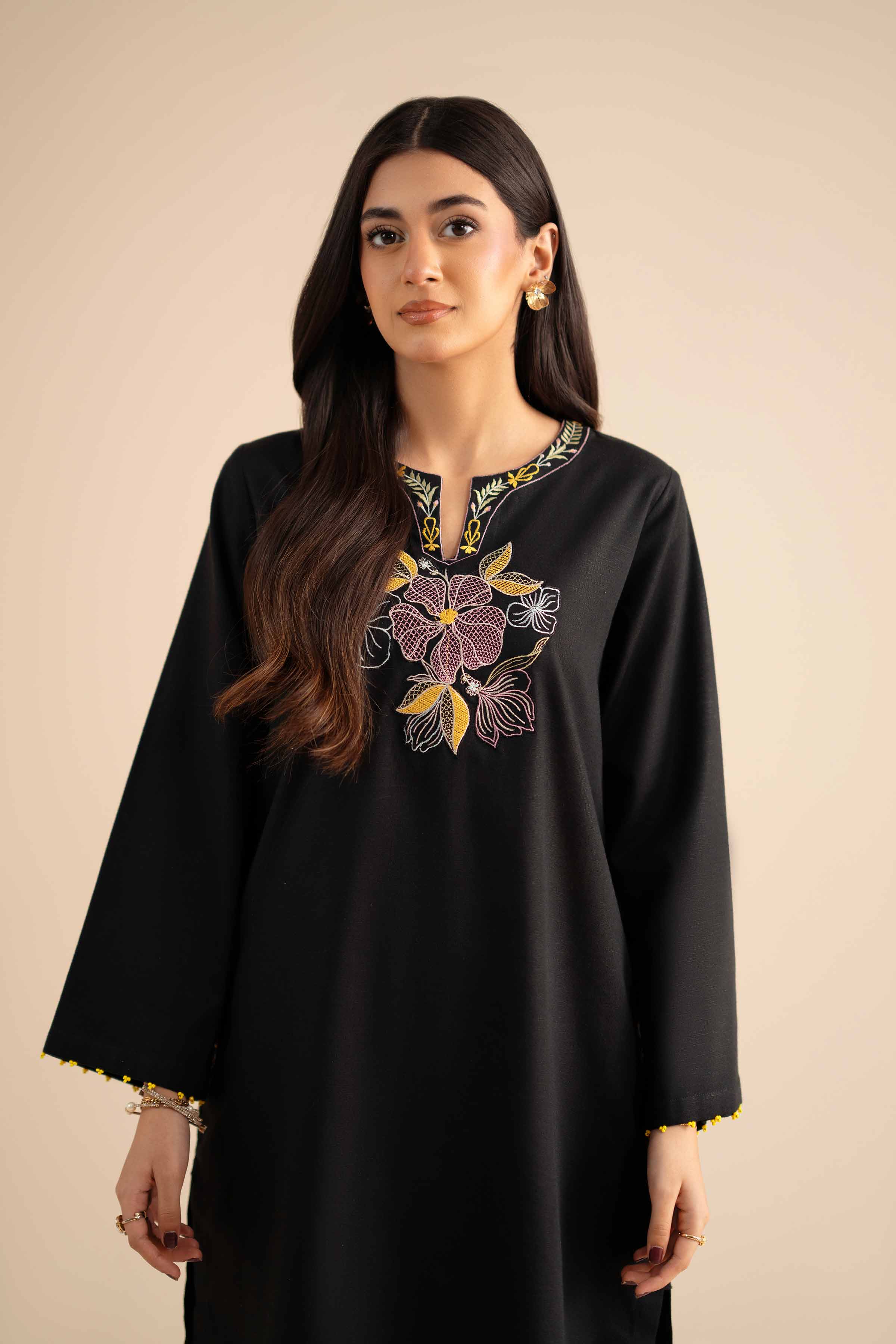 2 Piece - Embroidered Suit - PW25-284 - Image 6