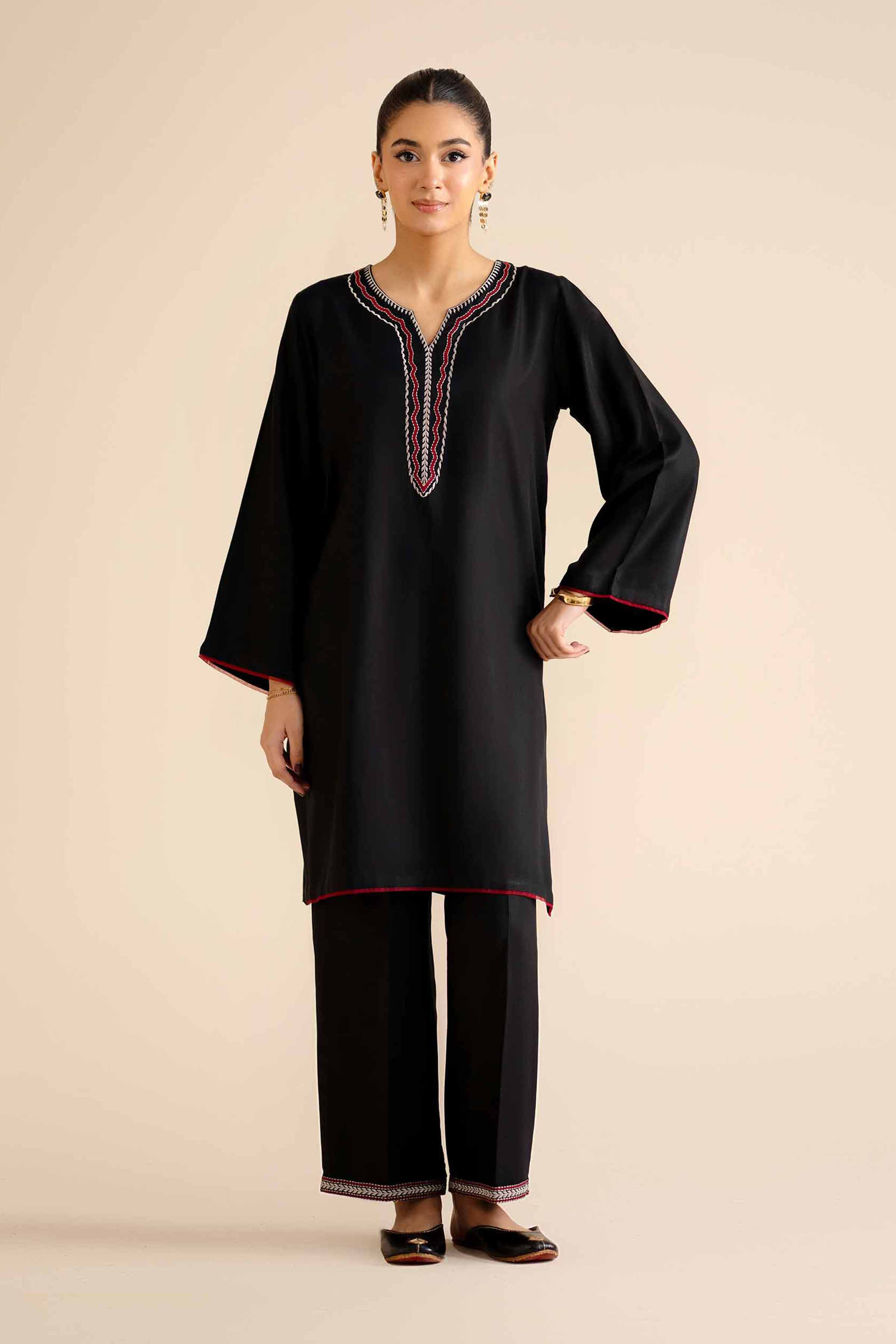 2 Piece - Embroidered Suit - PW25-286 - Image 2