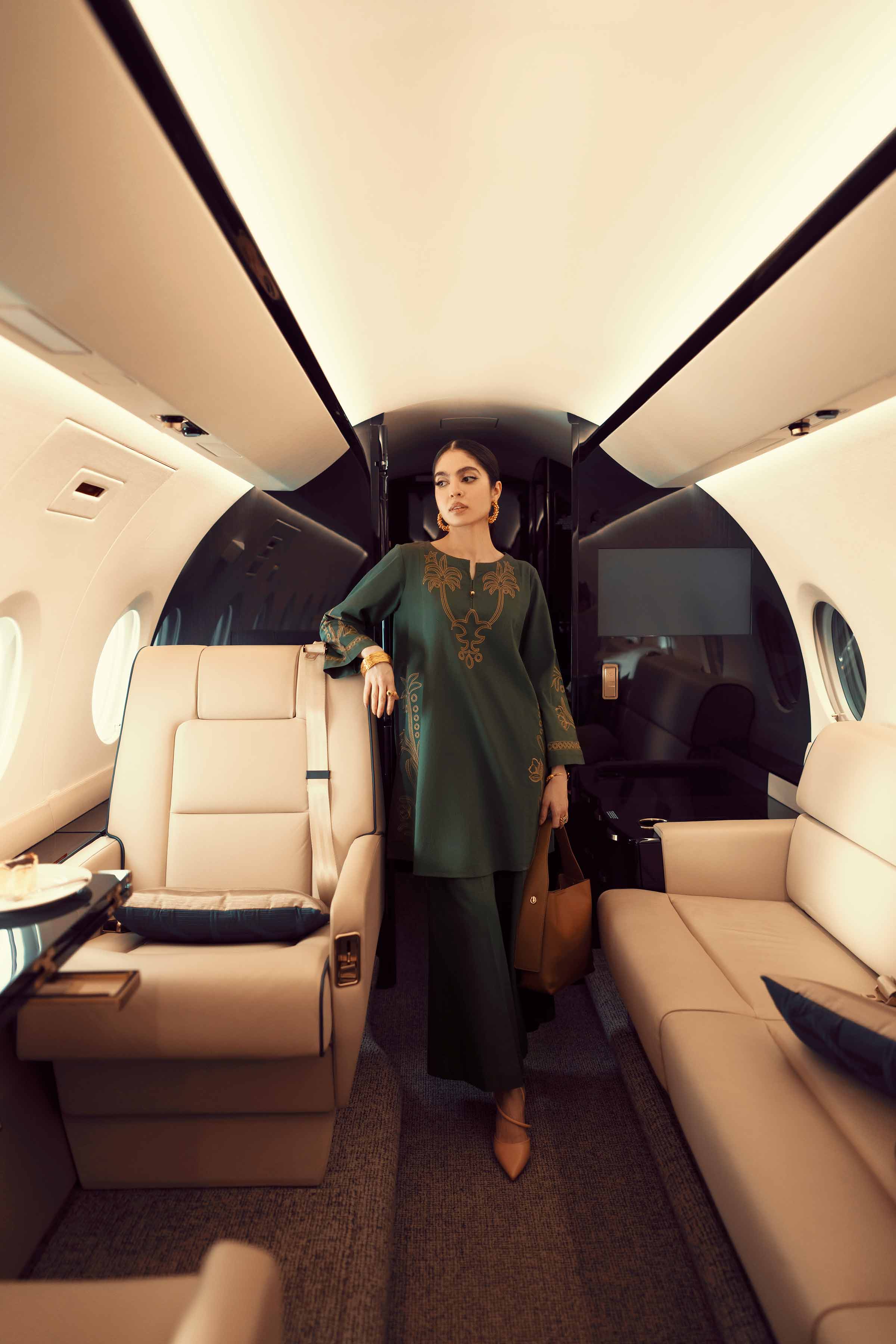 2 Piece - Embroidered Suit - PW25-298 - Image 4