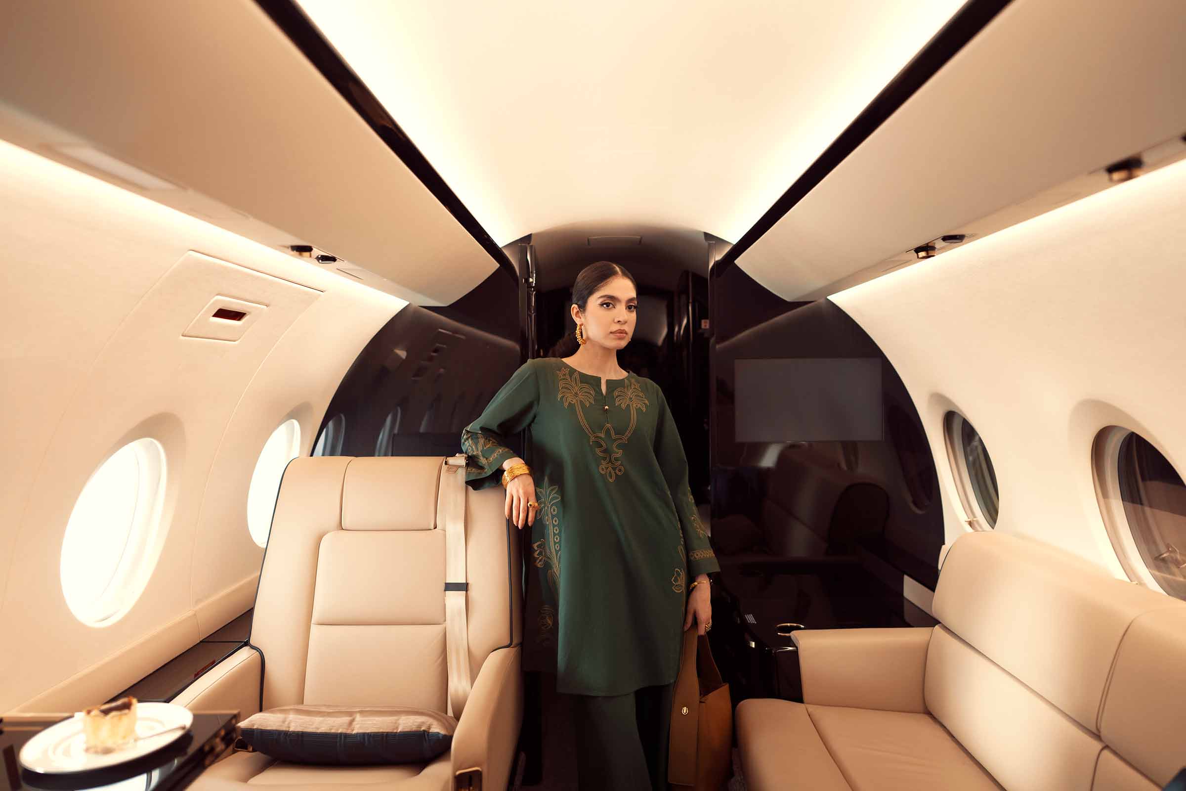 2 Piece - Embroidered Suit - PW25-298 - Image 5