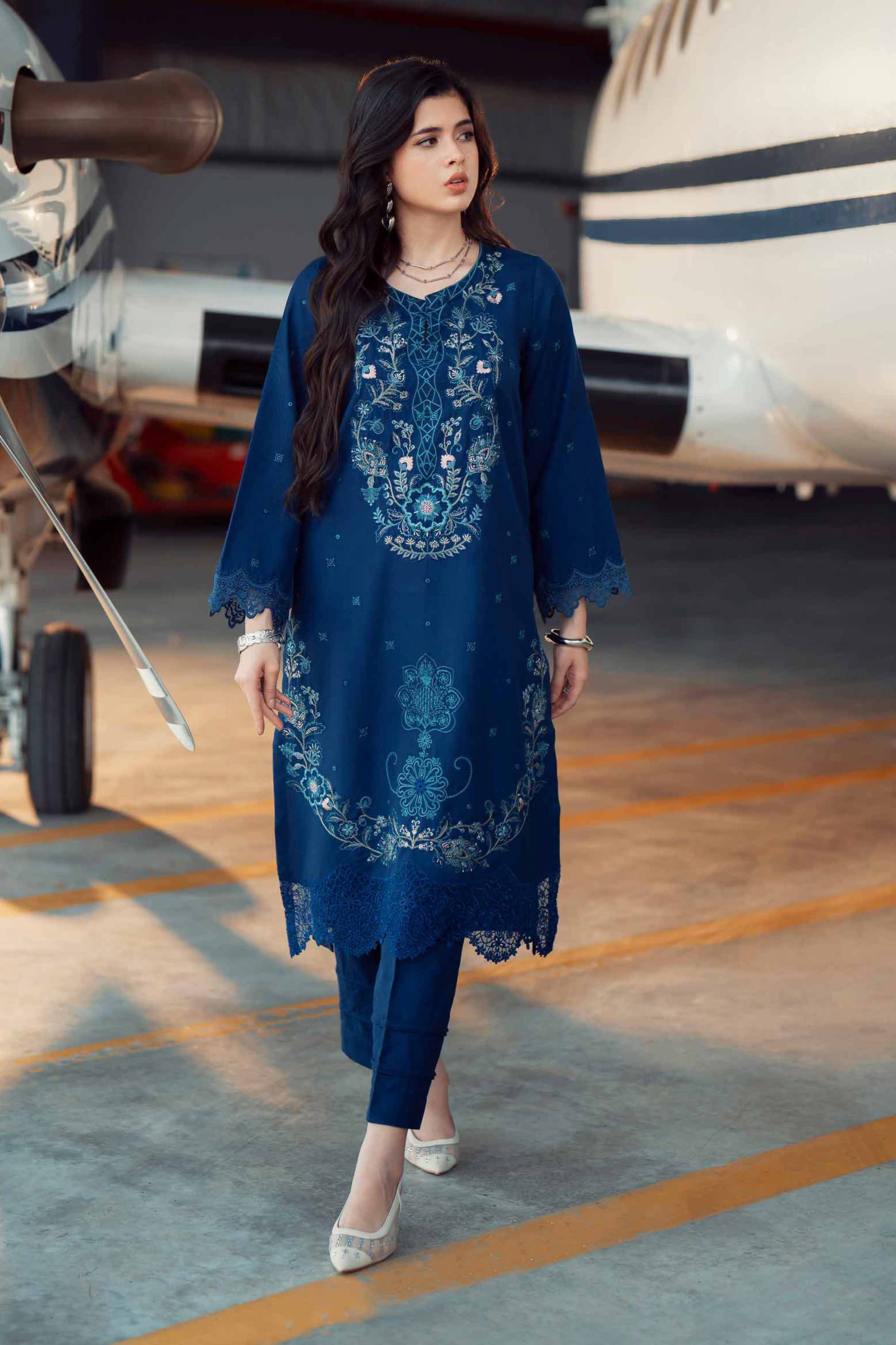 2 Piece - Embroidered Suit - PW25-321 - Image 2