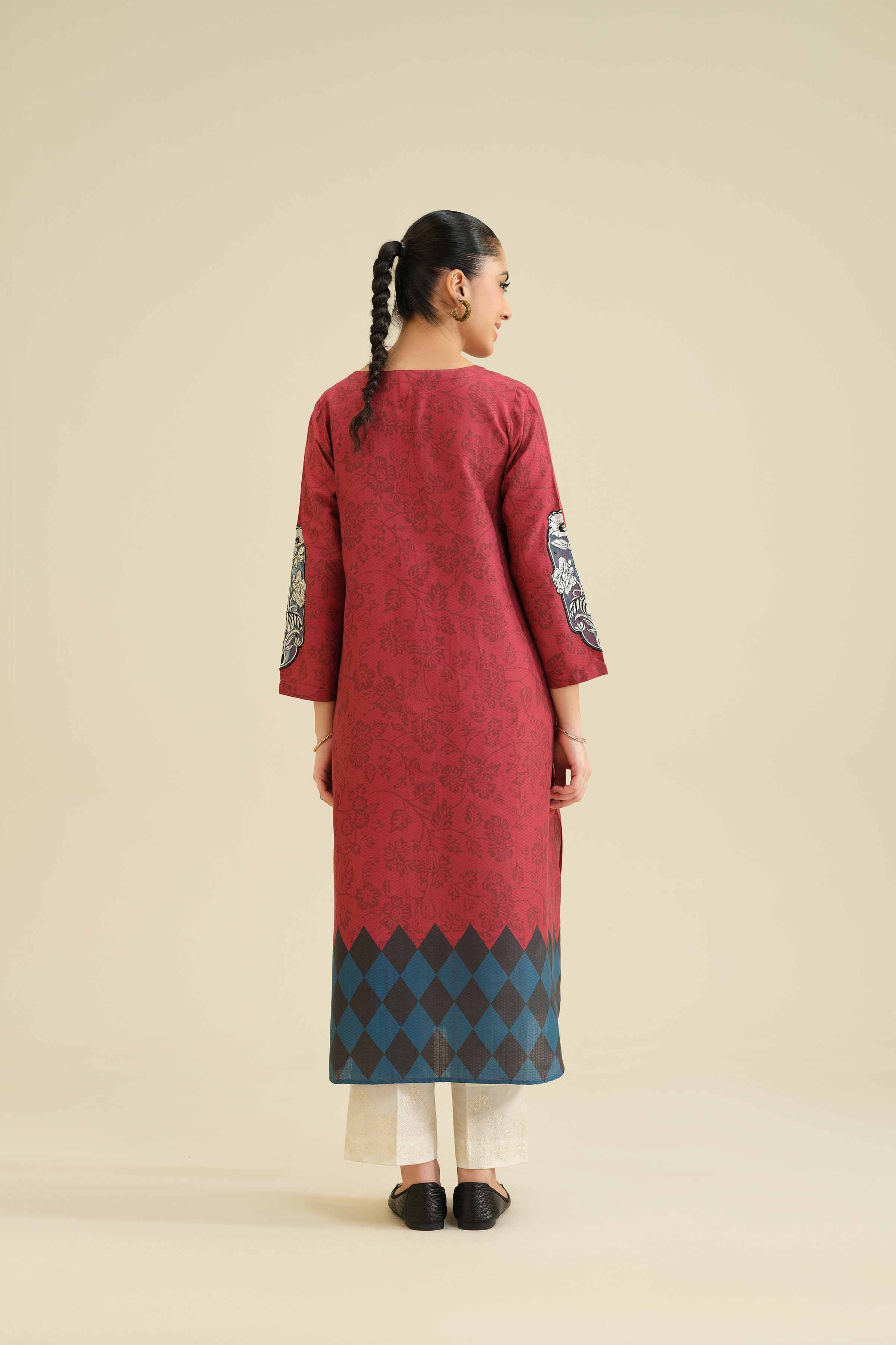 Printed Embroidered Shirt - PW25-563 - Image 3