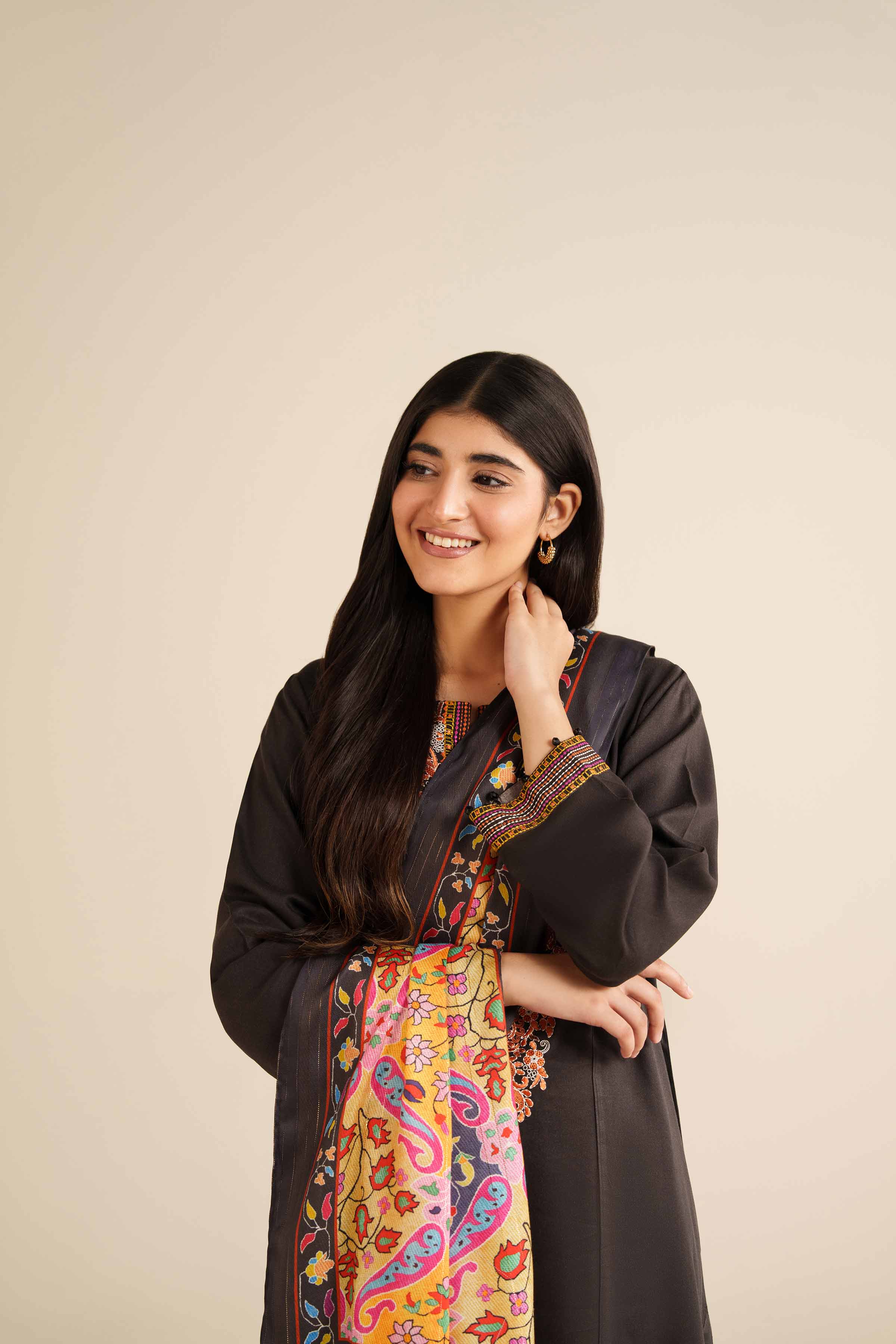 2 Piece - Embroidered Suit - PW25-79 - Image 6