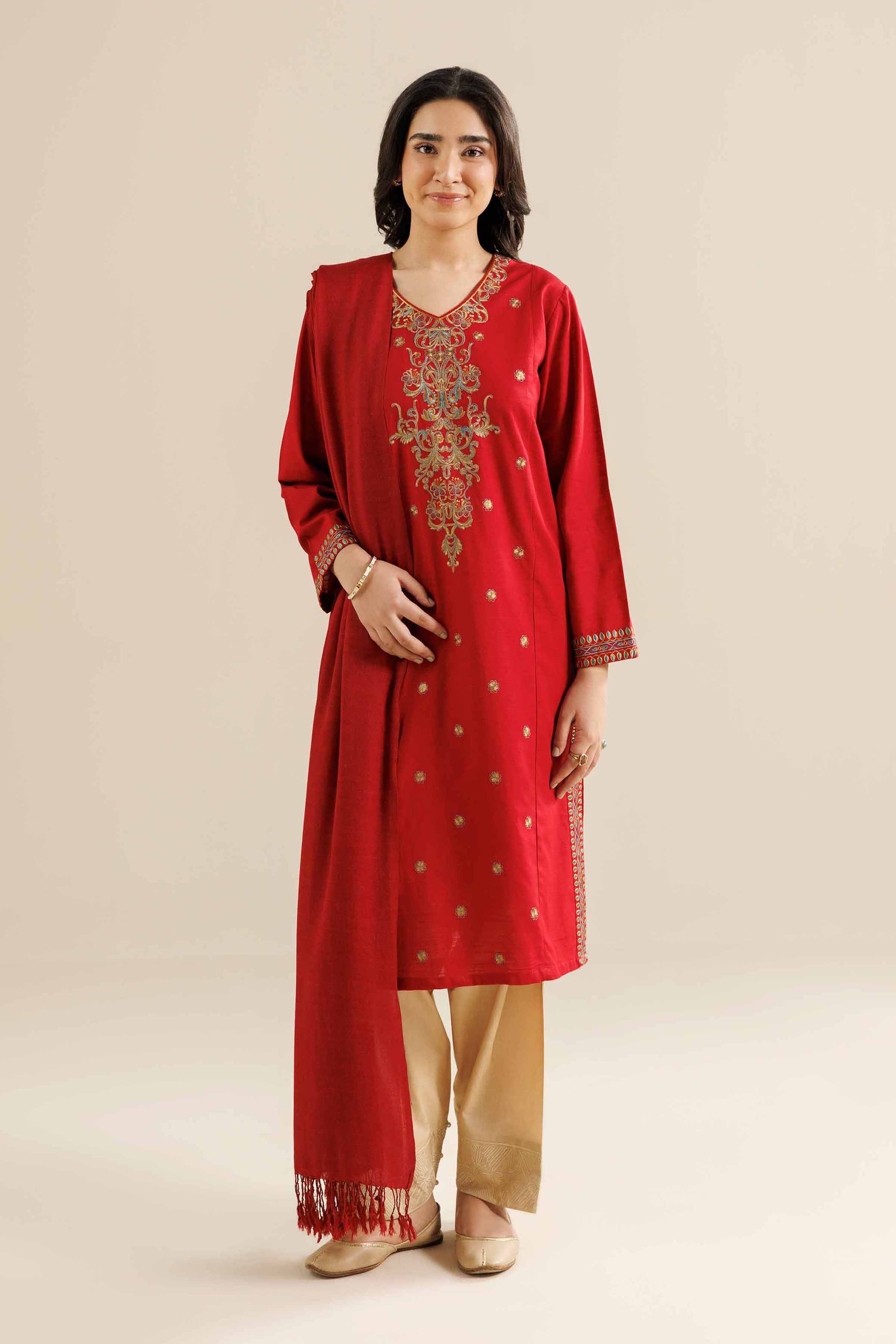 2 Piece - Embroidered Suit - PW25-80