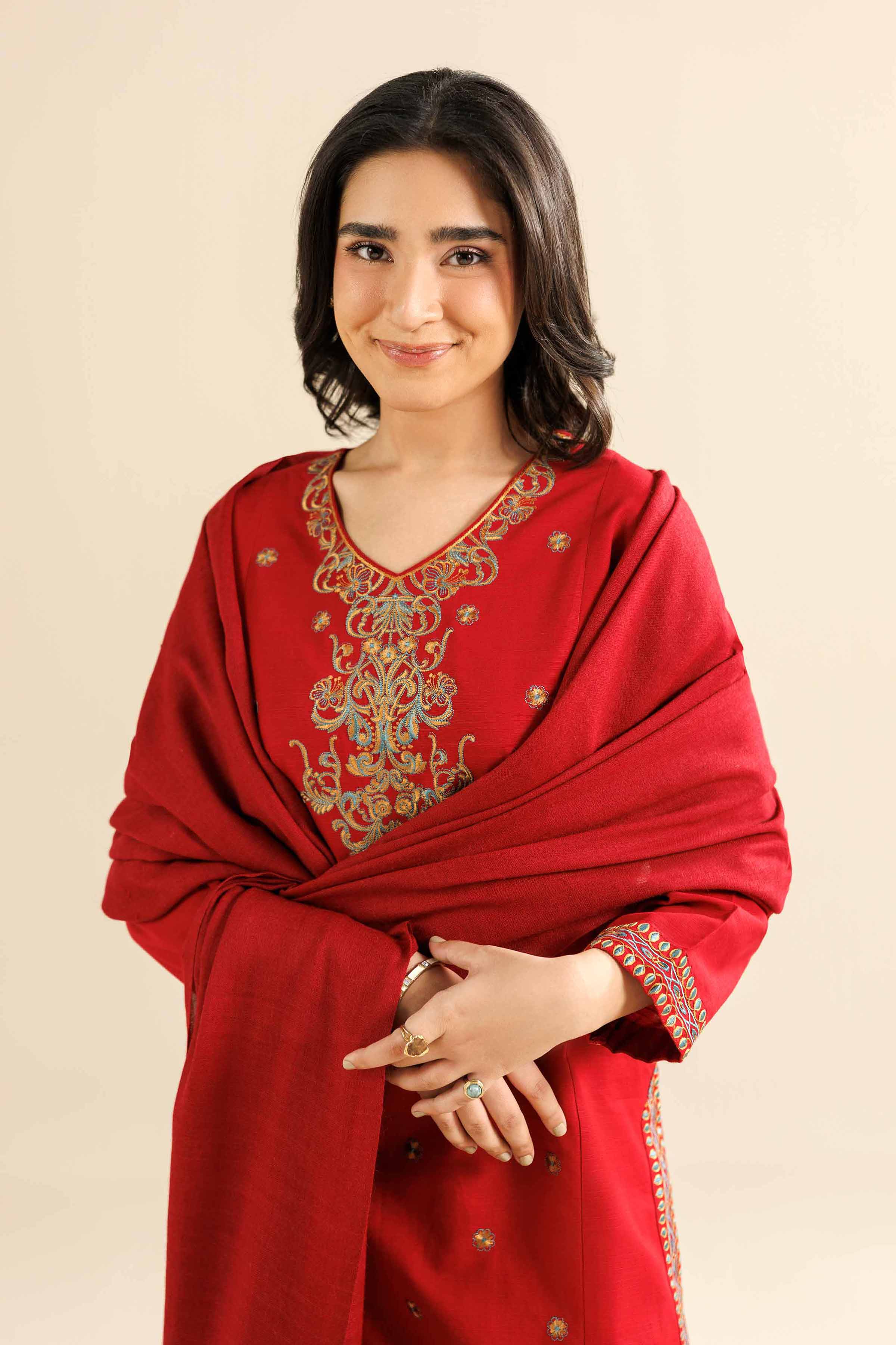 2 Piece - Embroidered Suit - PW25-80 - Image 2