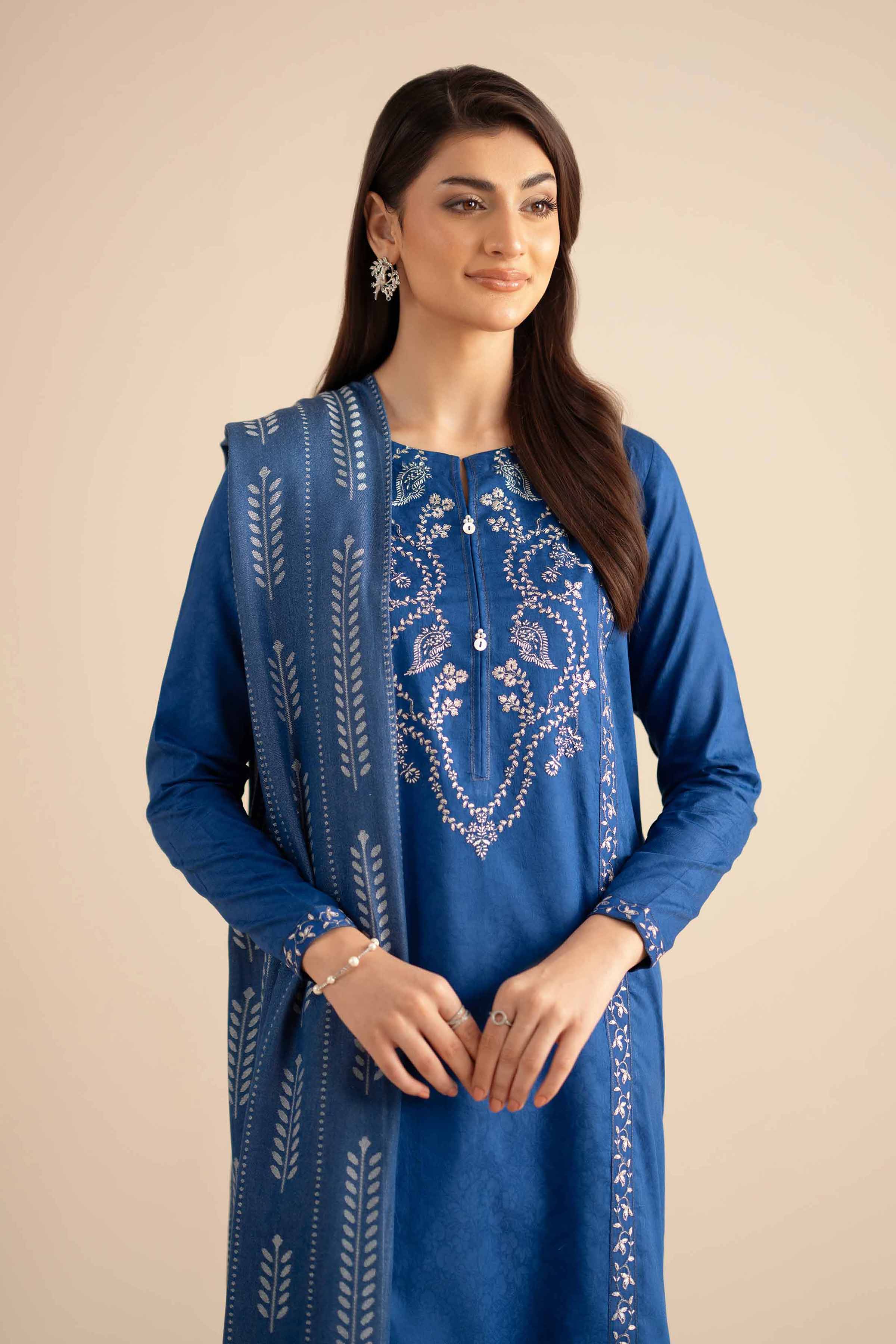 2 Piece - Embroidered Suit - PW25-94 - Image 2