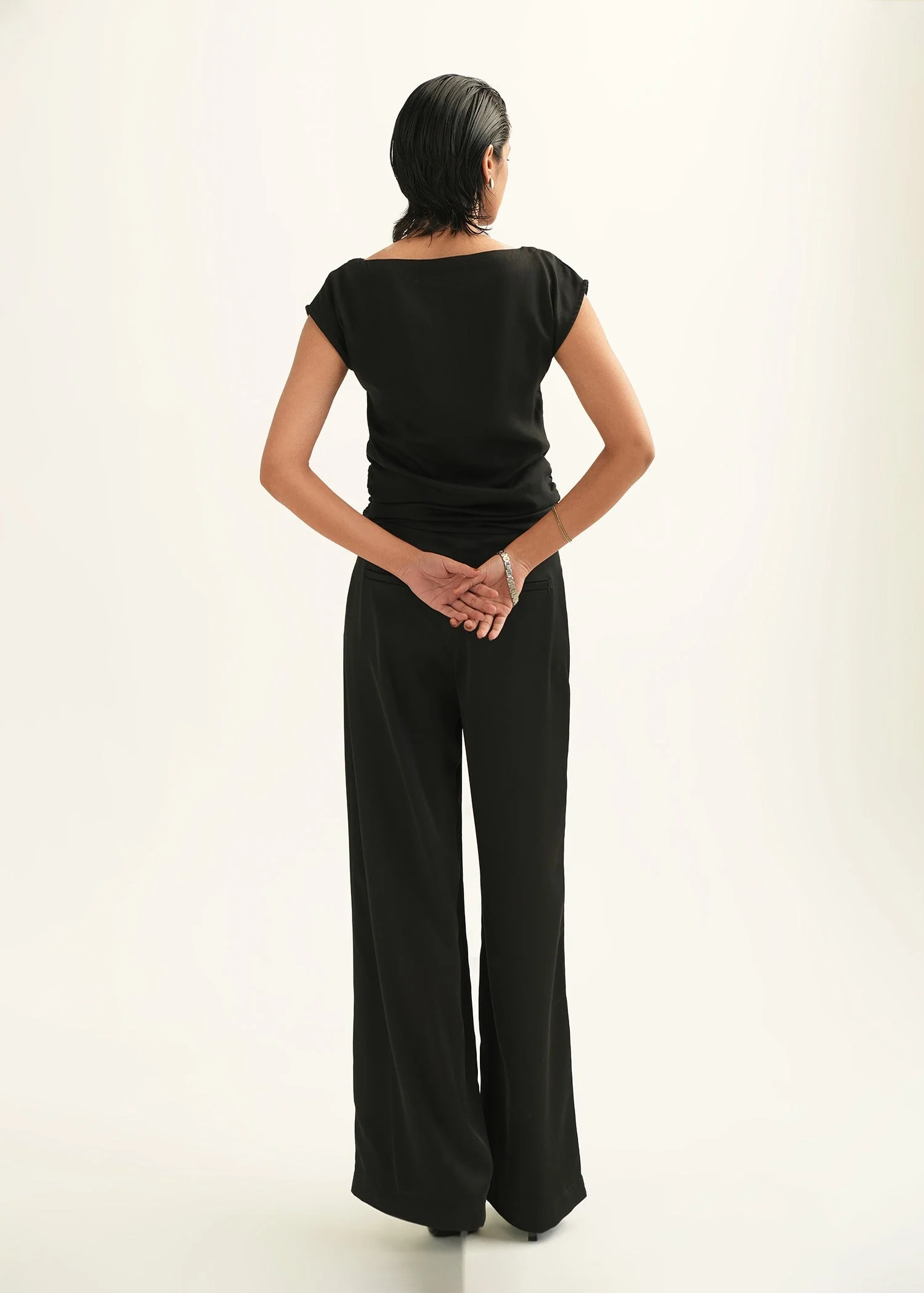 Flowy Top With Gathers - KOA - Image 4