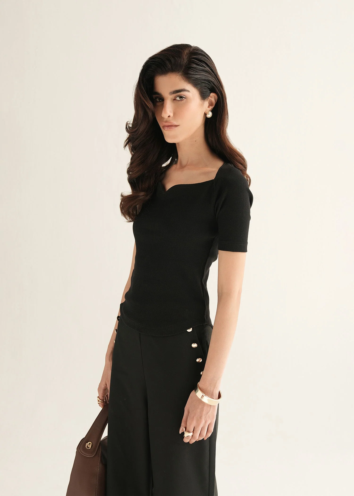 Tailored Pants With Metal Buttons - KOA - Image 3