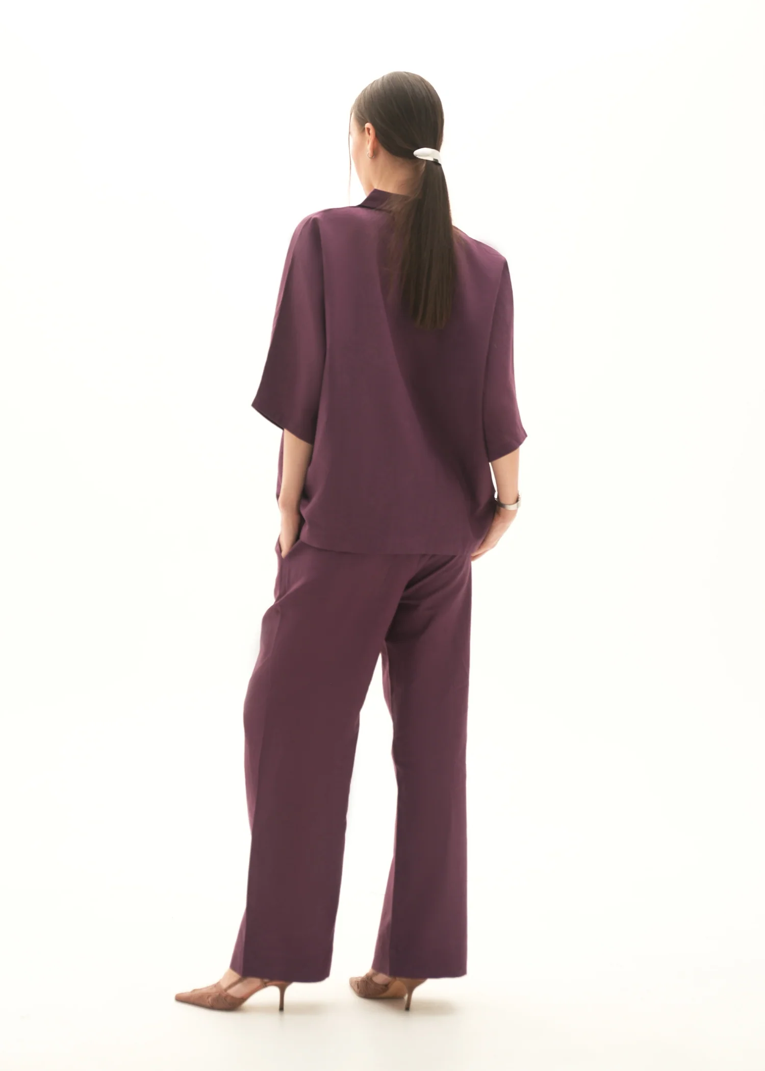 Button-Down Linen Blend Shirt - KOA - Image 3
