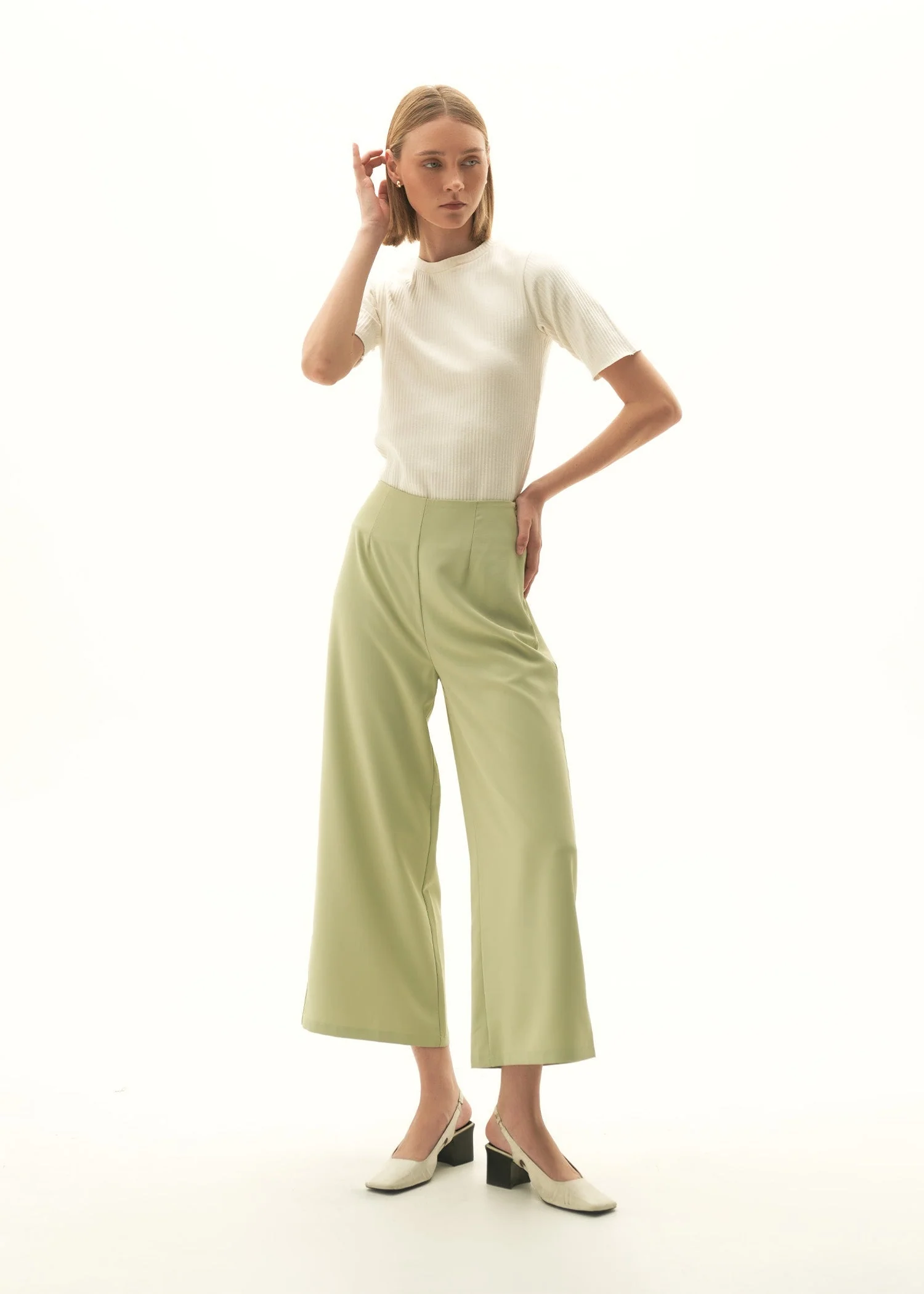 High Waisted Culottes - KOA - Image 2