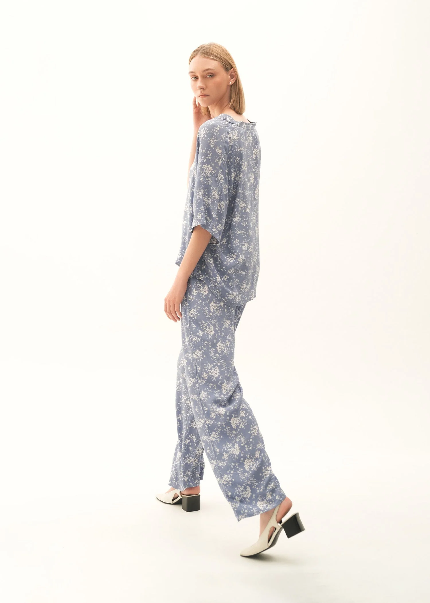Printed Wide Leg Trousers - KOA - Image 3