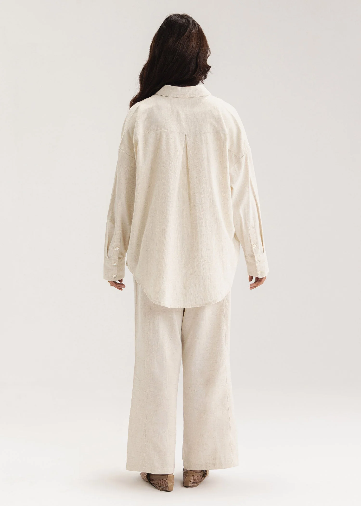 Linen Blend Button Down Shirt- WS26-08 - Image 4