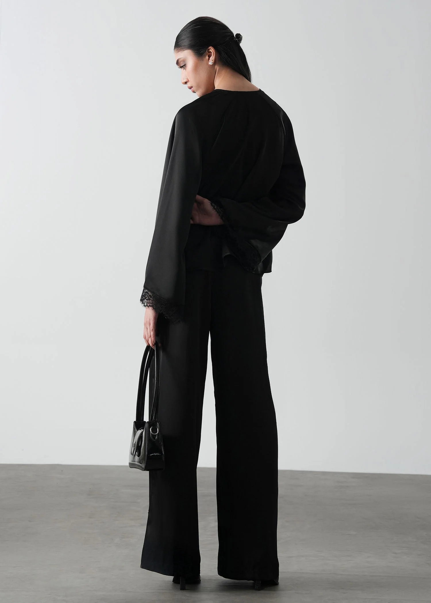 Embellished Satin Pants- WS26-119 - Image 5