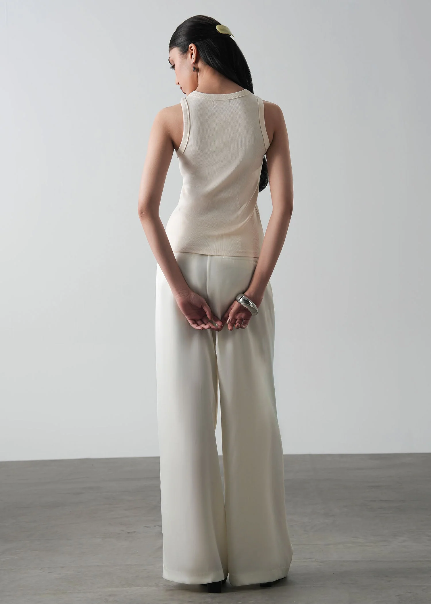 Embellished Satin Pants- WS26-120 - Image 5