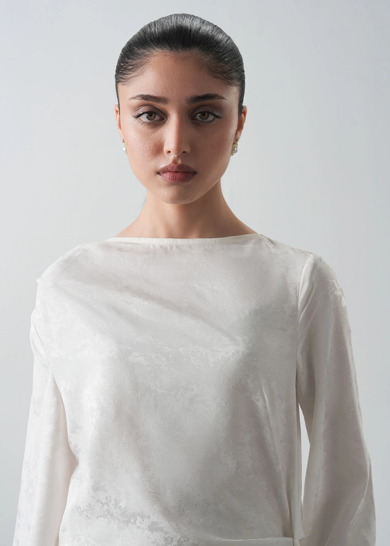 Jacquard Dress with Front Knot- WS26-126 - Image 5