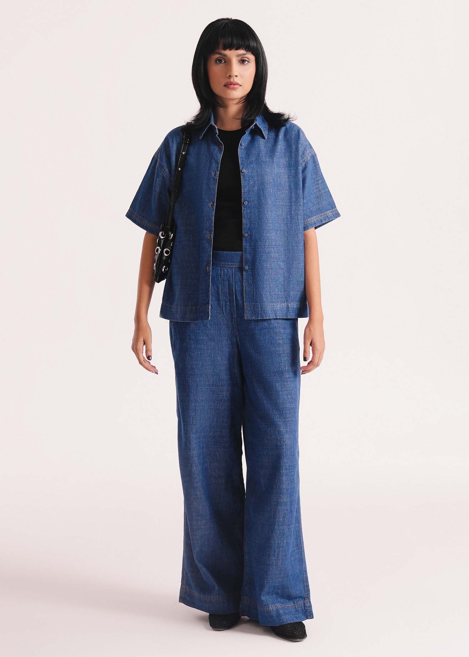 Denim Button Down Shirt- WS26-178 - Image 4