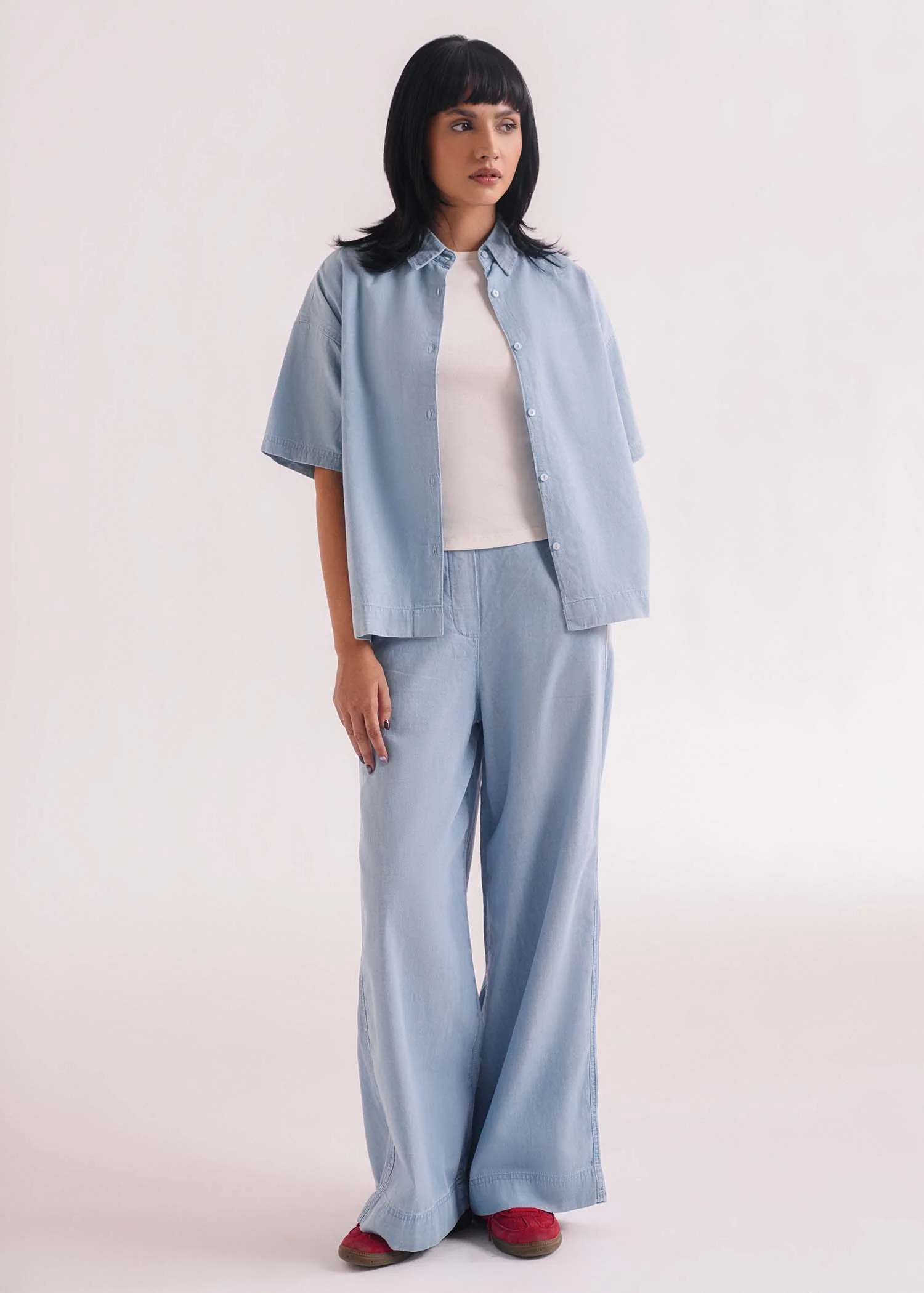 Denim Button Down Shirt- WS26-179 - Image 5