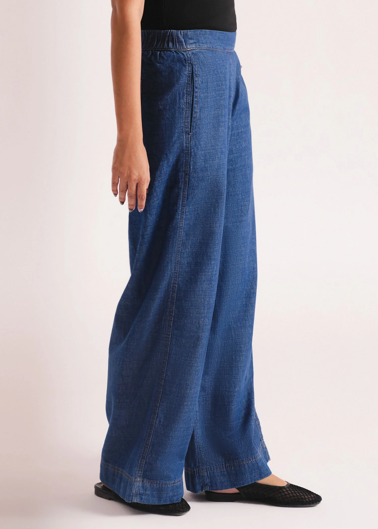Denim Wide Legged Trouser- WS26-183 - Image 2