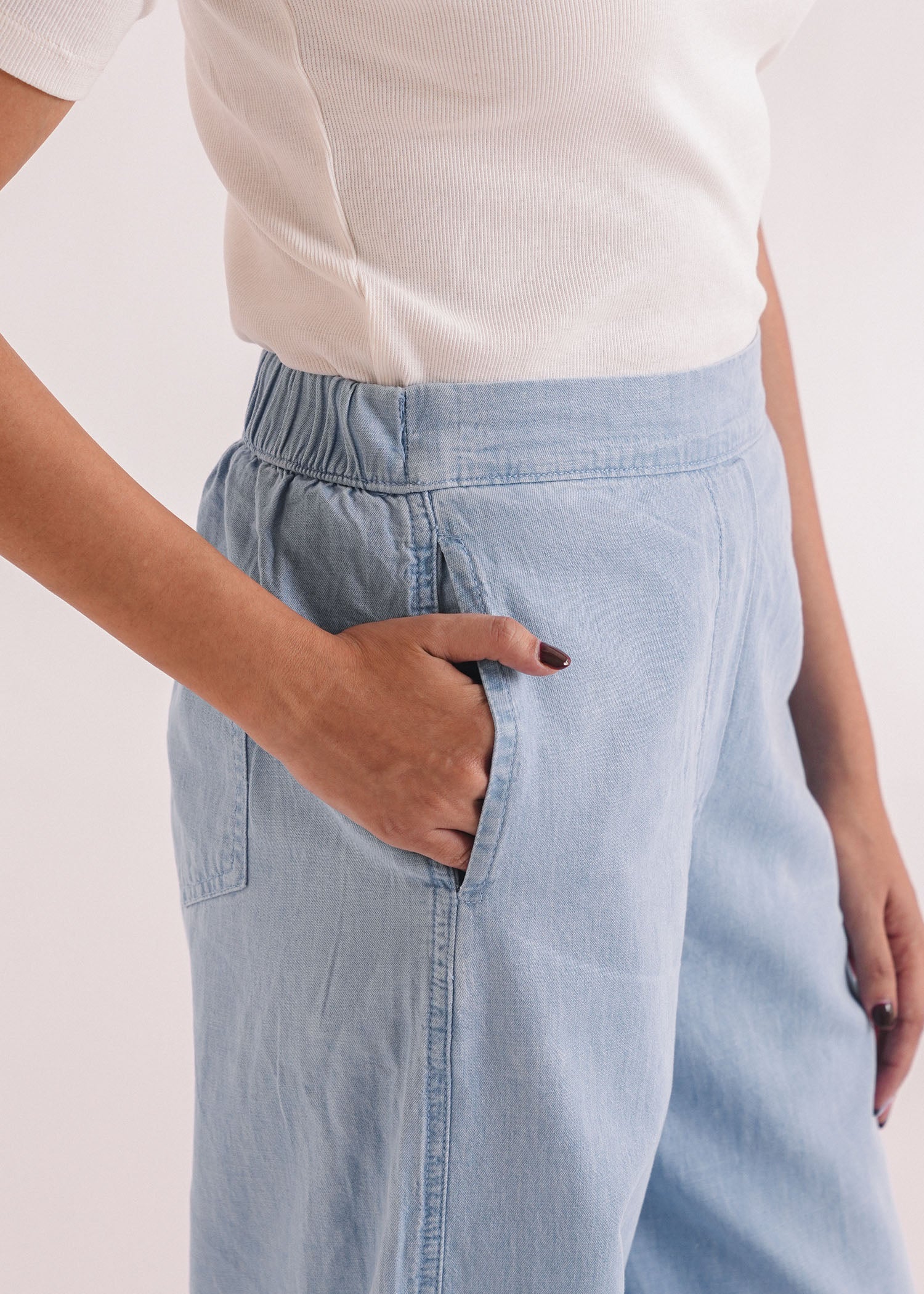 Denim Wide Legged Trouser- WS26-184 - Image 4