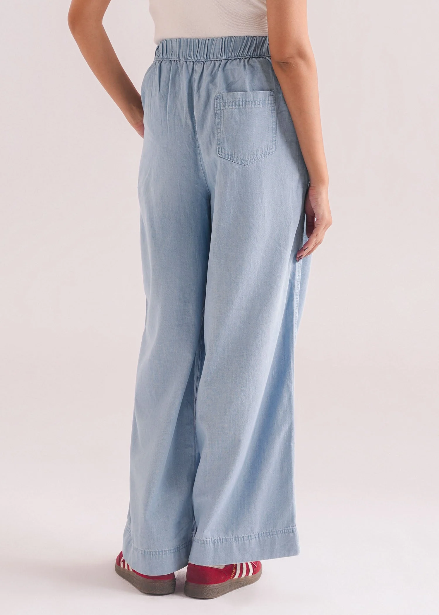 Denim Wide Legged Trouser- WS26-184 - Image 5
