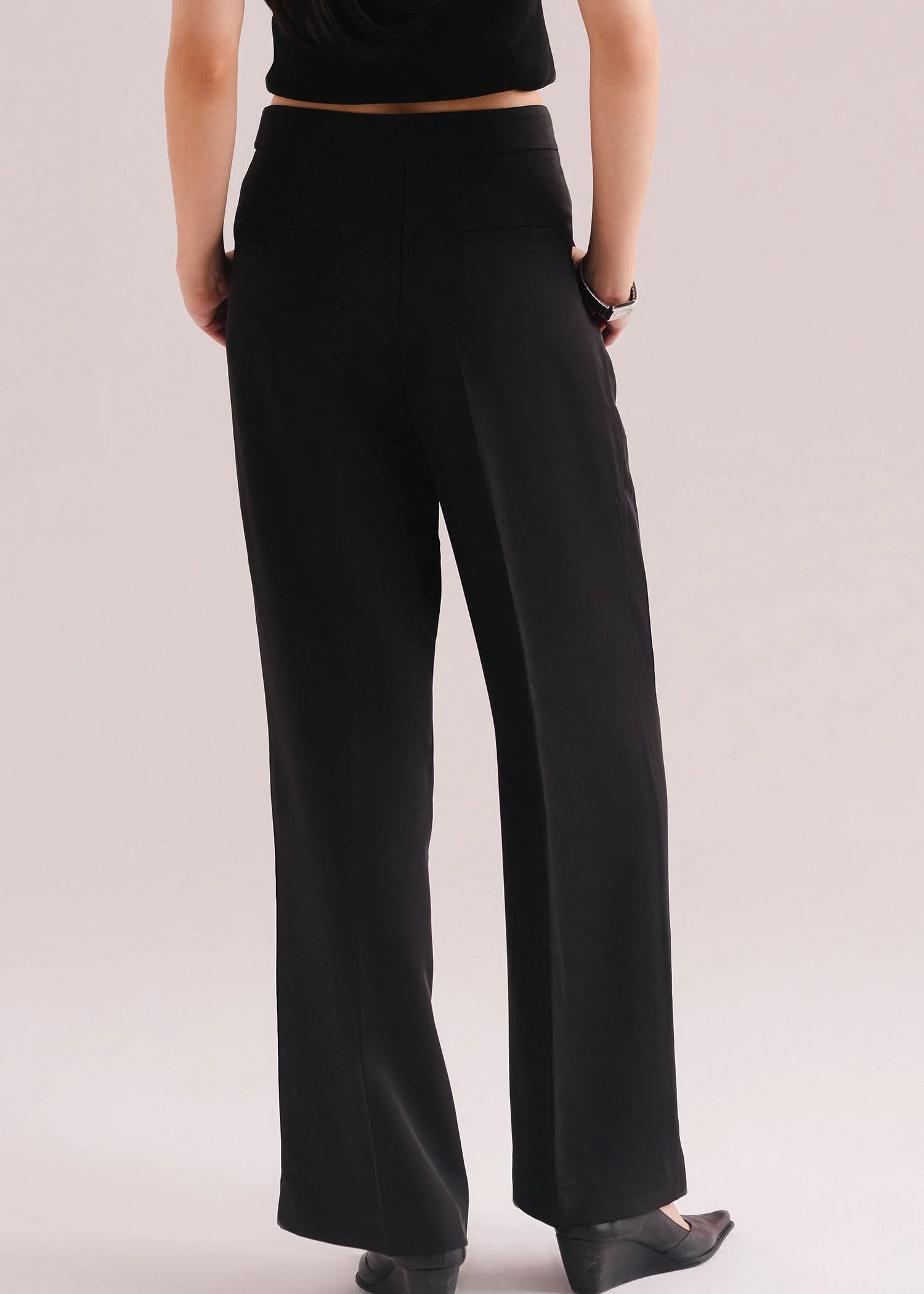 Tailored Pants with Side Belt- WS26-246 - Image 4