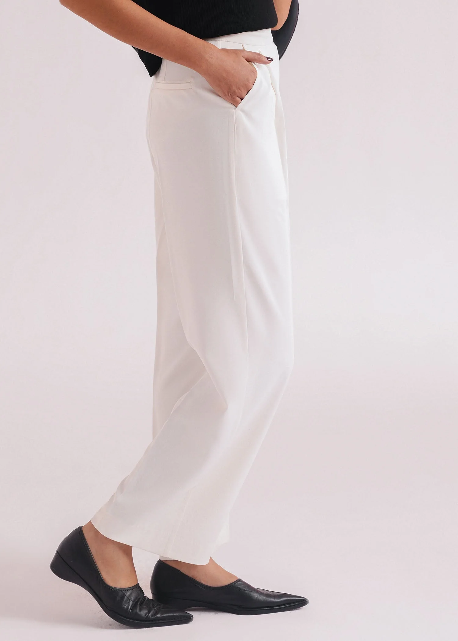 Tailored Pants with Side Belt- WS26-247 - Image 4