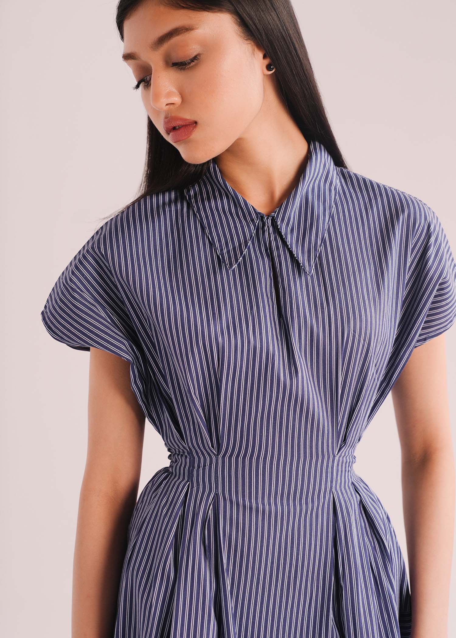Handkerchief Dress with Pleats- WS26-253 - Image 5