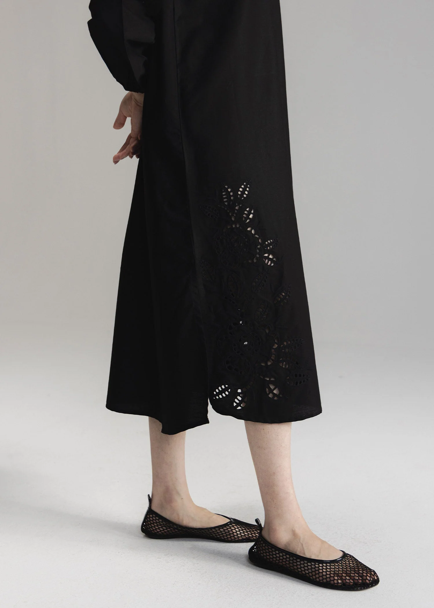 Schiffli Button Down Long Dress- WS26-42 - Image 5