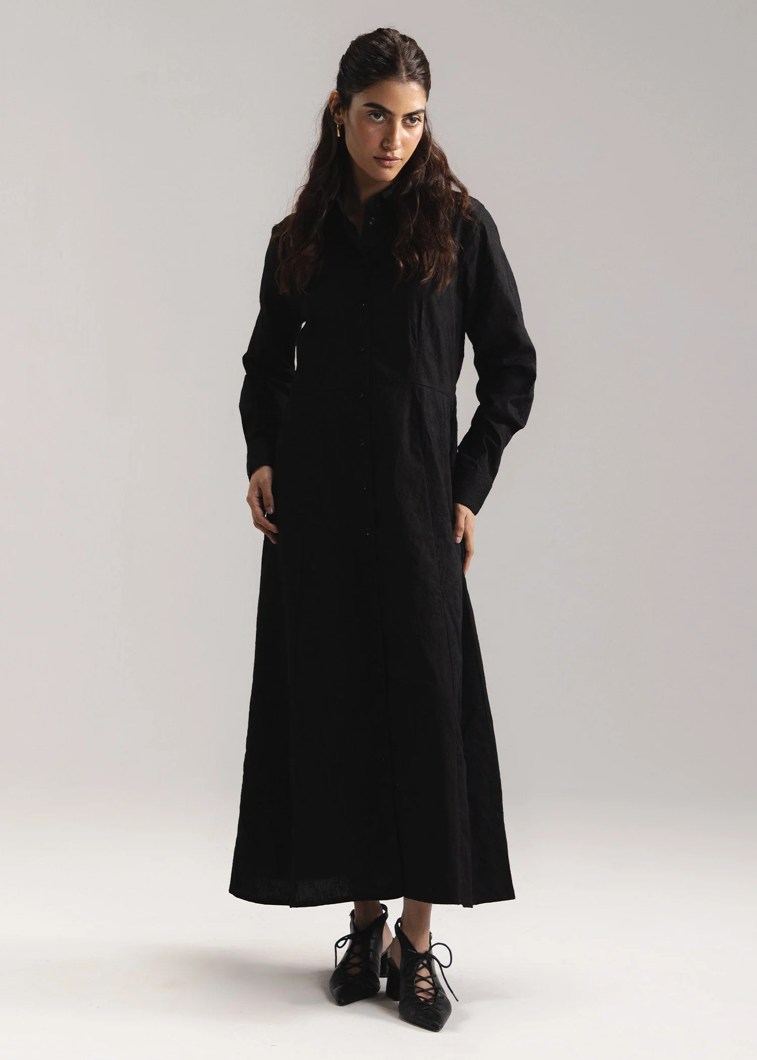 Embroidery Flared Dress- WS26-66
