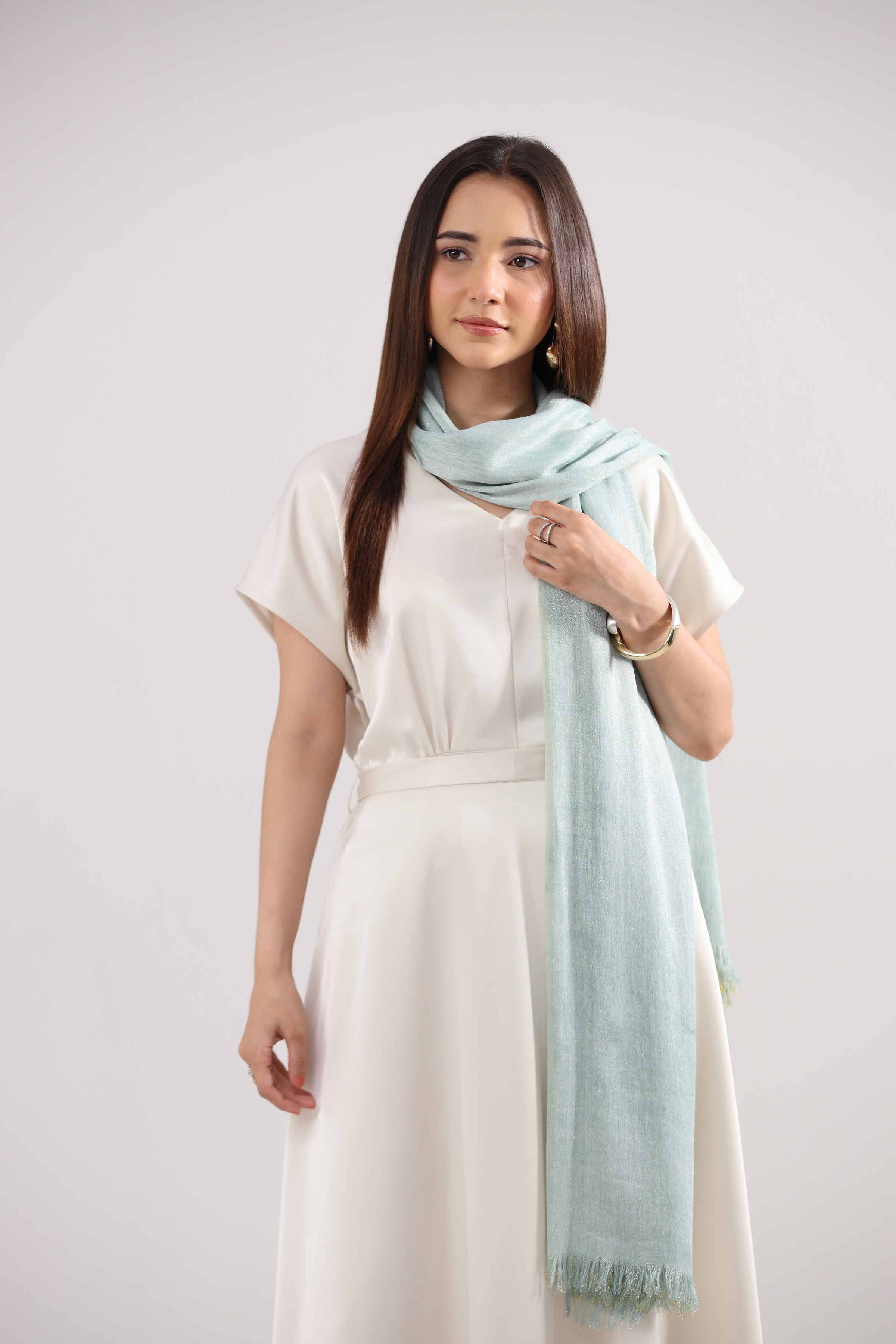 Green Women Scarf-442352104 - Image 4