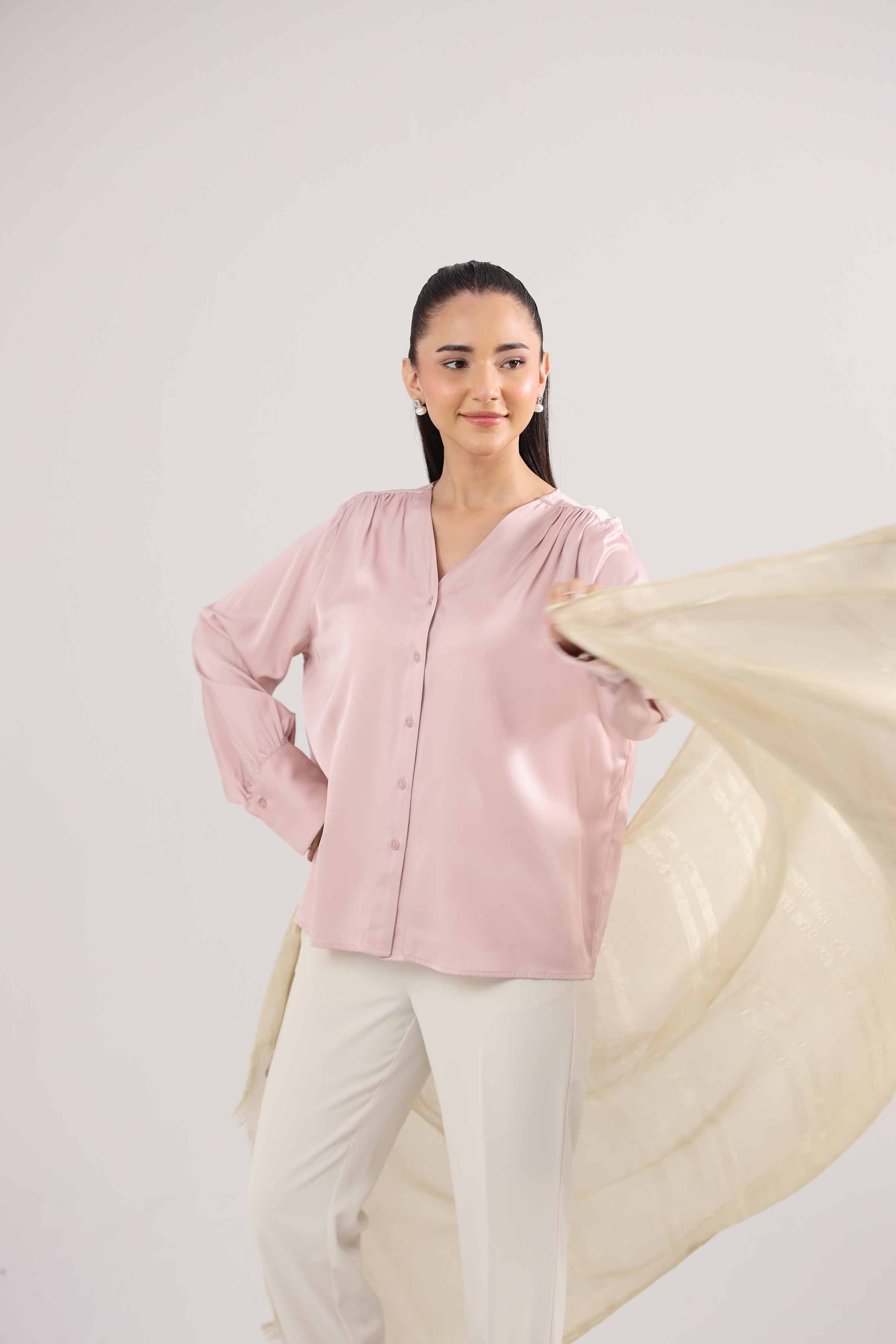 Beige Women Scarf-442362118 - Image 3