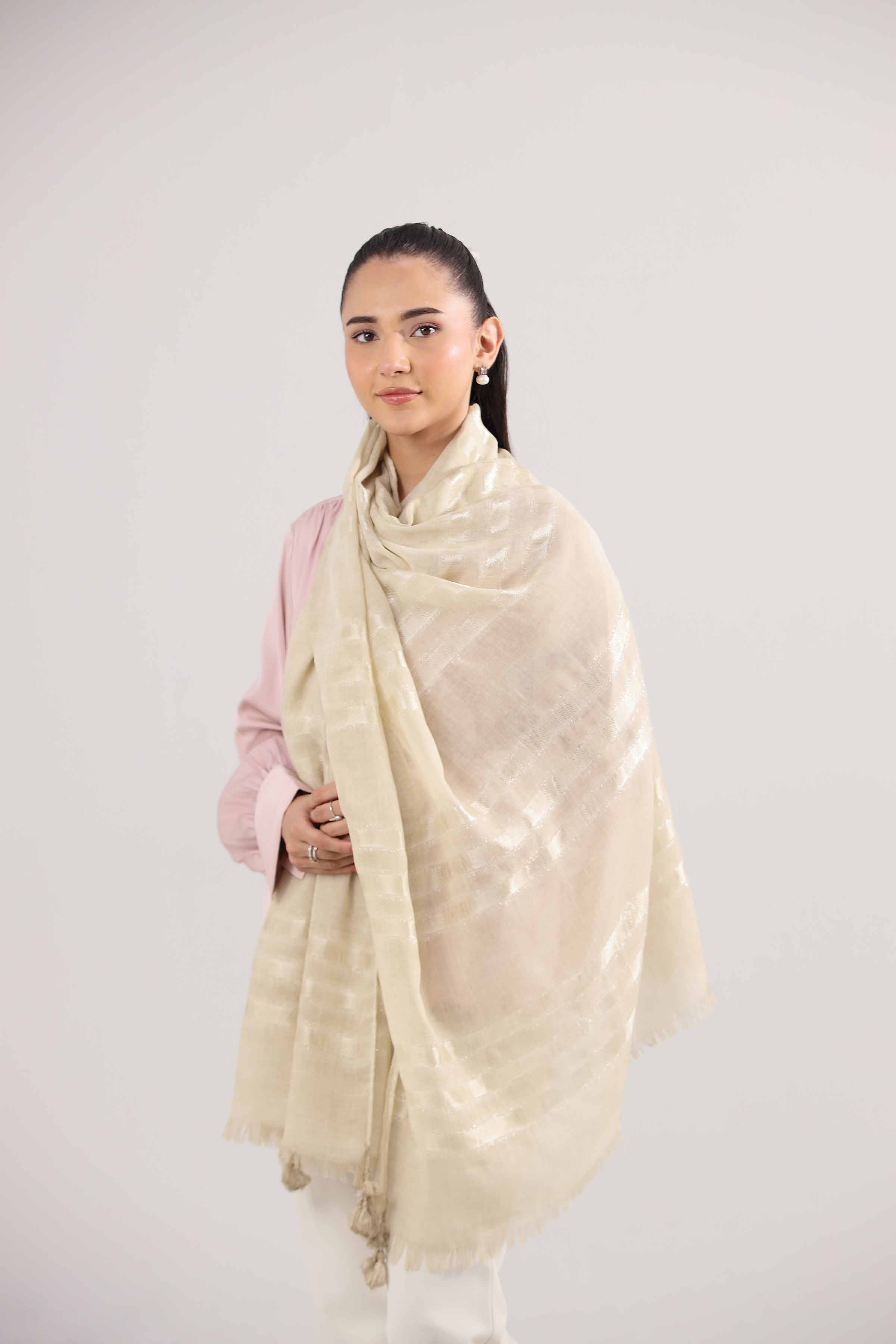 Beige Women Scarf-442362118 - Image 4