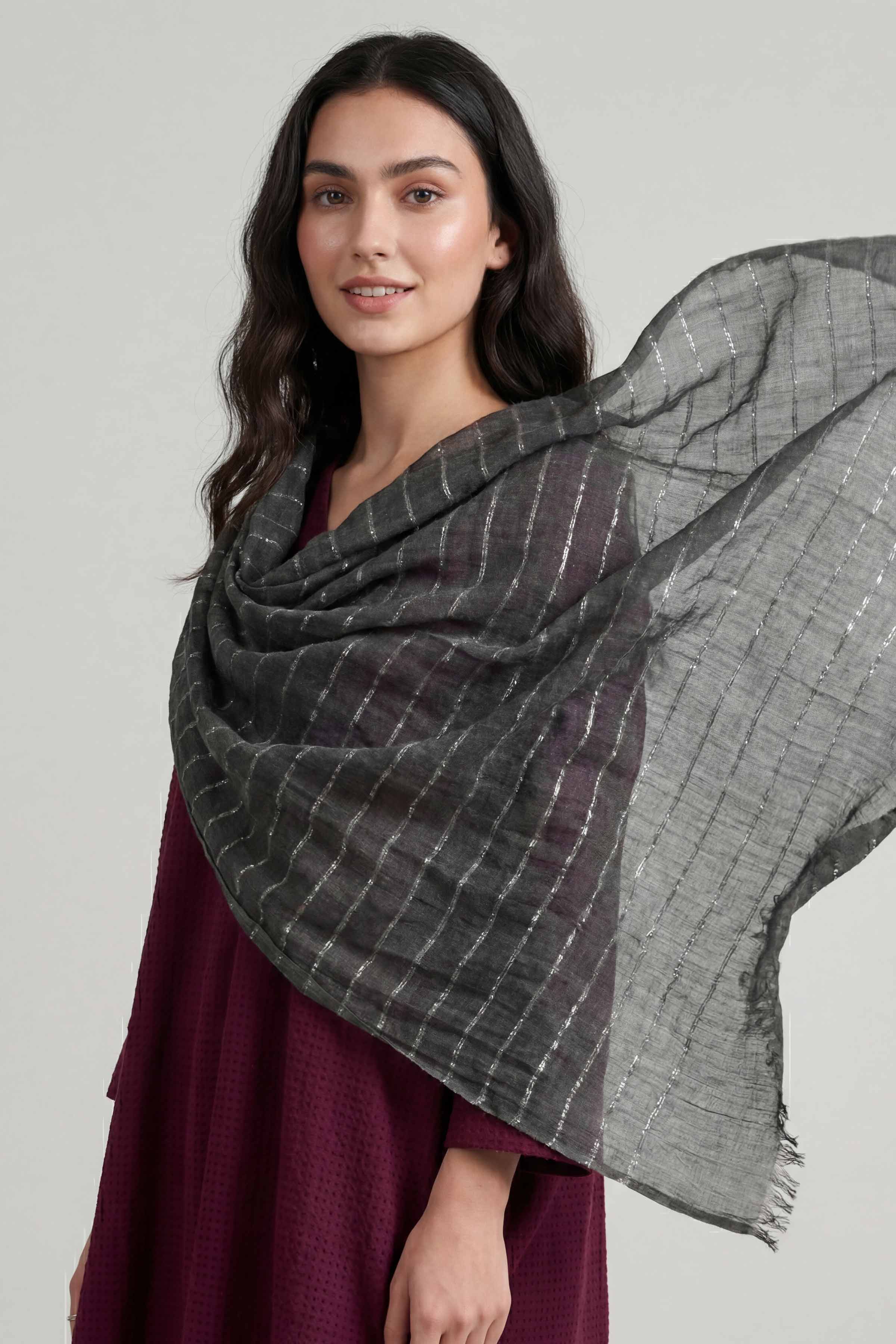 Black Women Scarf-447752103 - Image 5