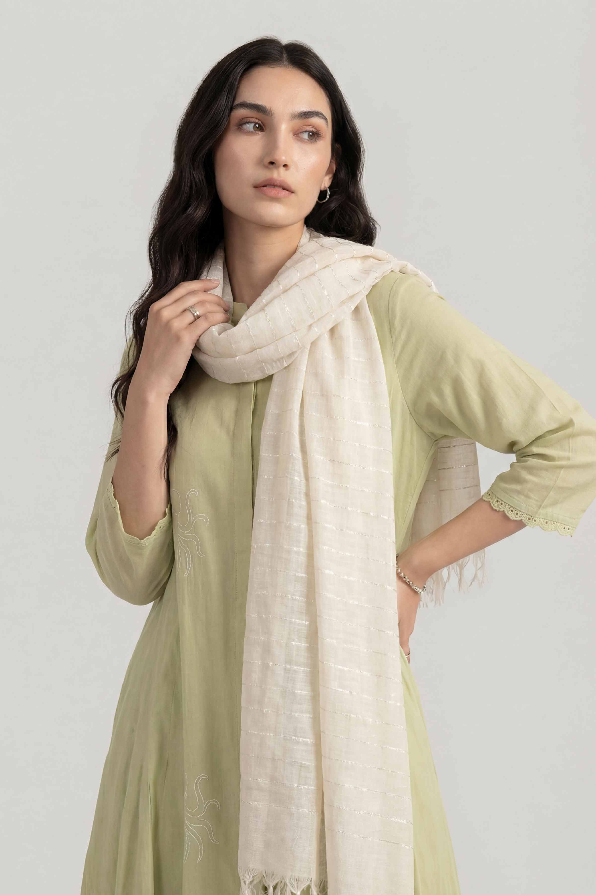 White Women Scarf-447752112 - Image 4