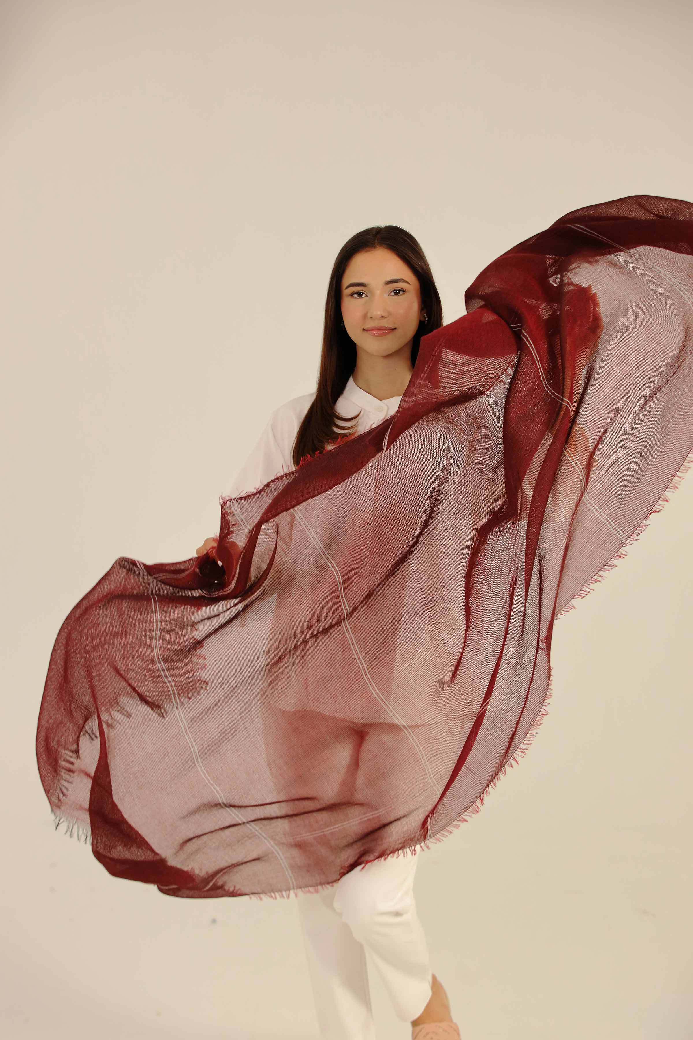 Red Women Scarf-442642101