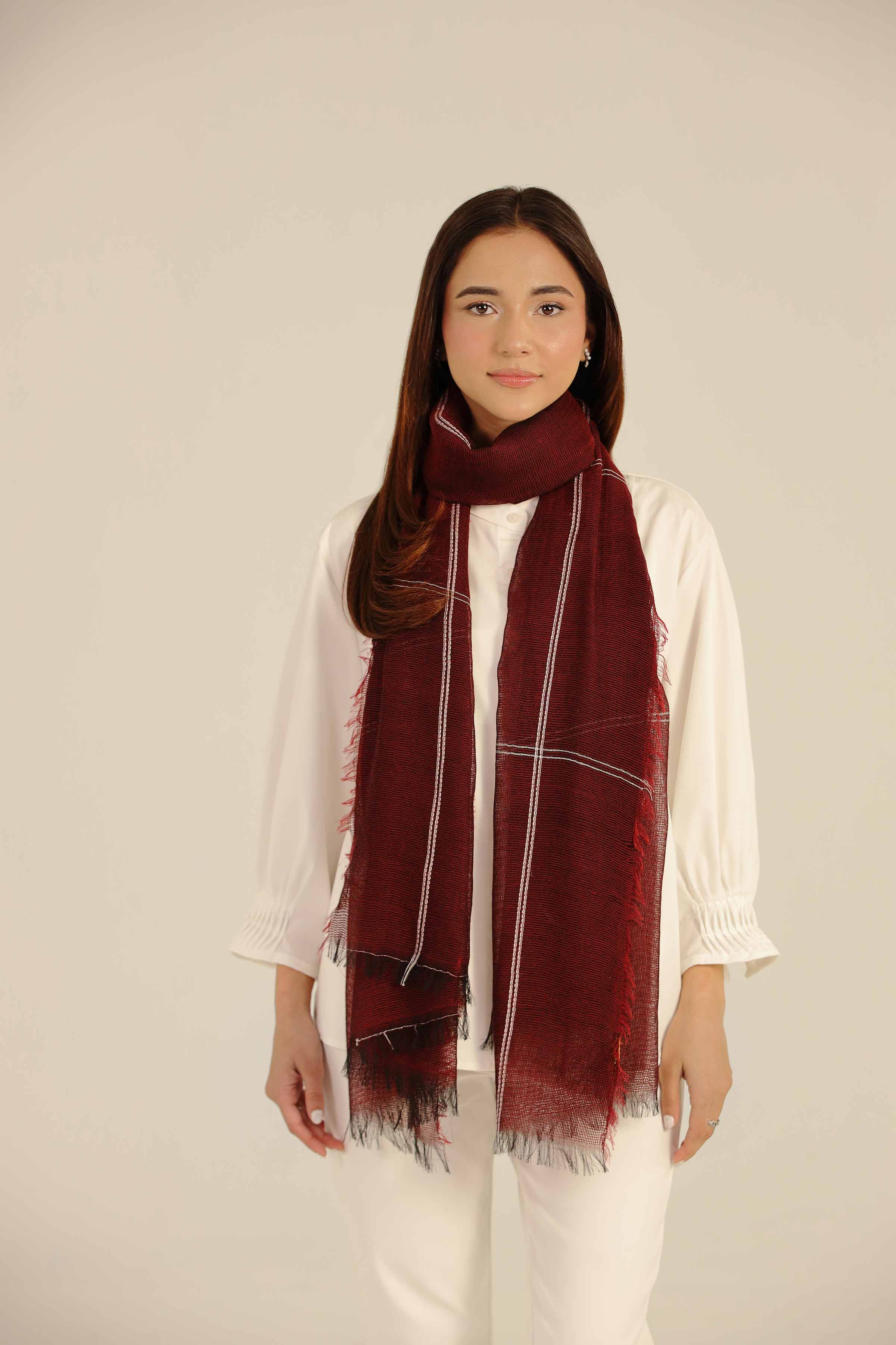 Red Women Scarf-442642101 - Image 3