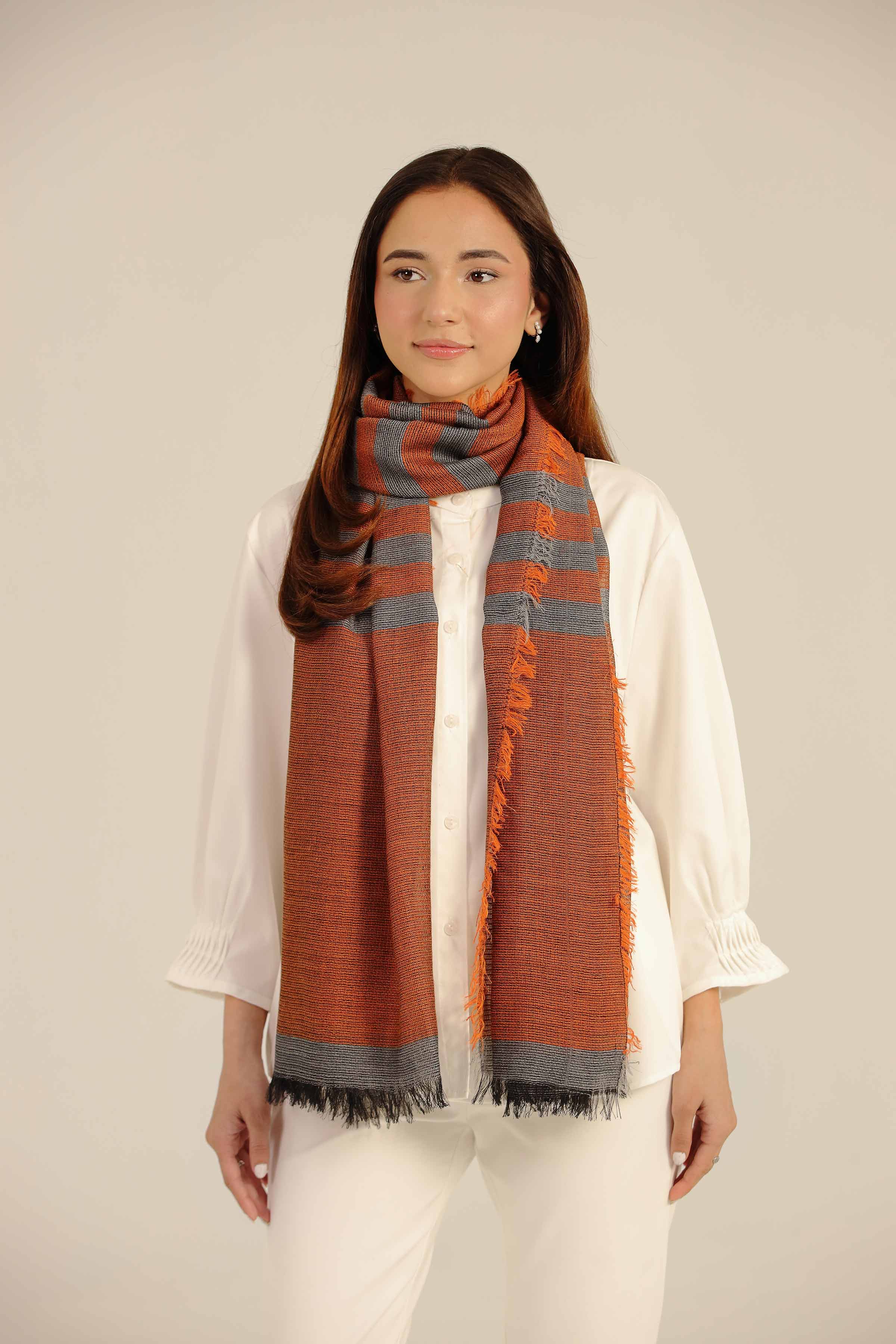 Orange Women Scarf-442652106 - Image 3
