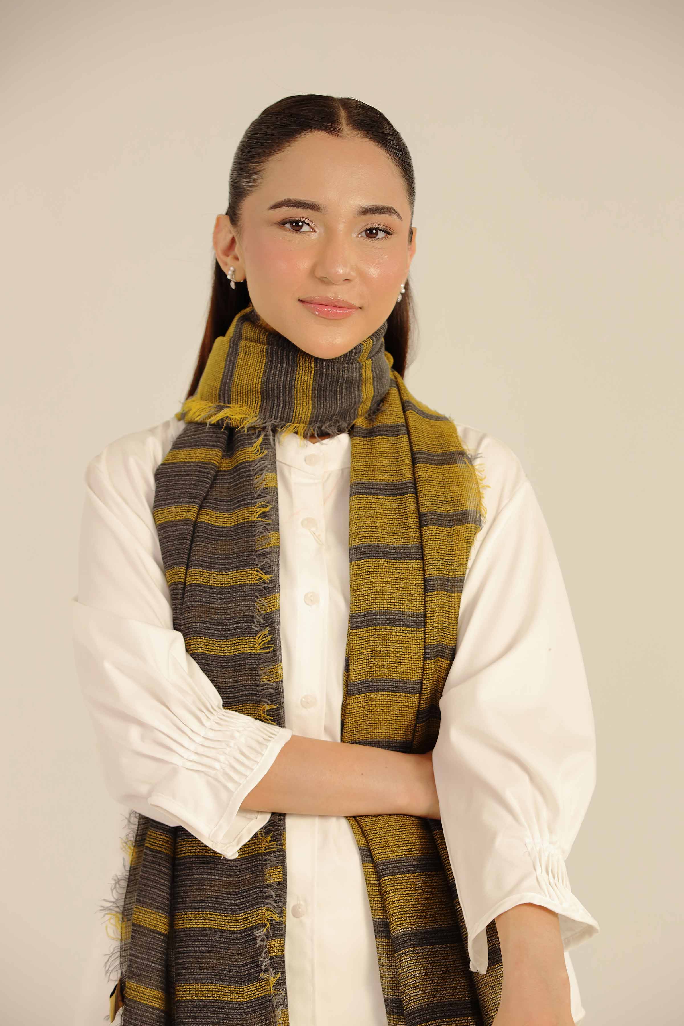 Yellow Women Scarf-442662102 - Image 3