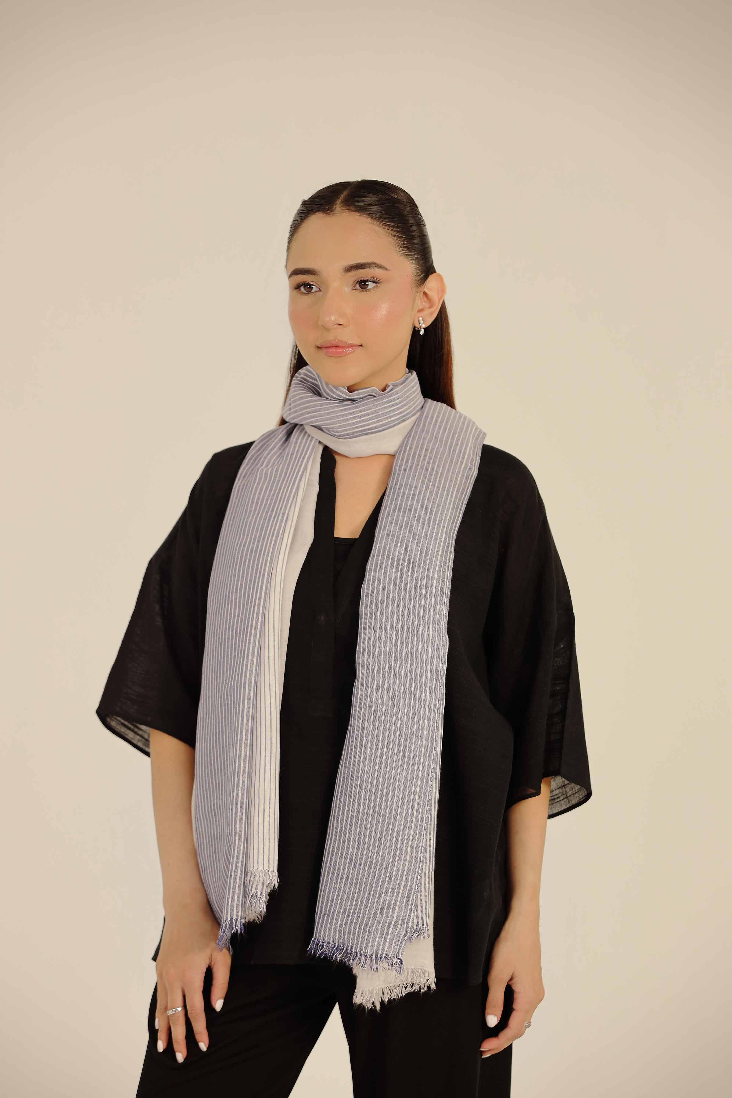 Blue Women Scarf-442672108 - Image 2